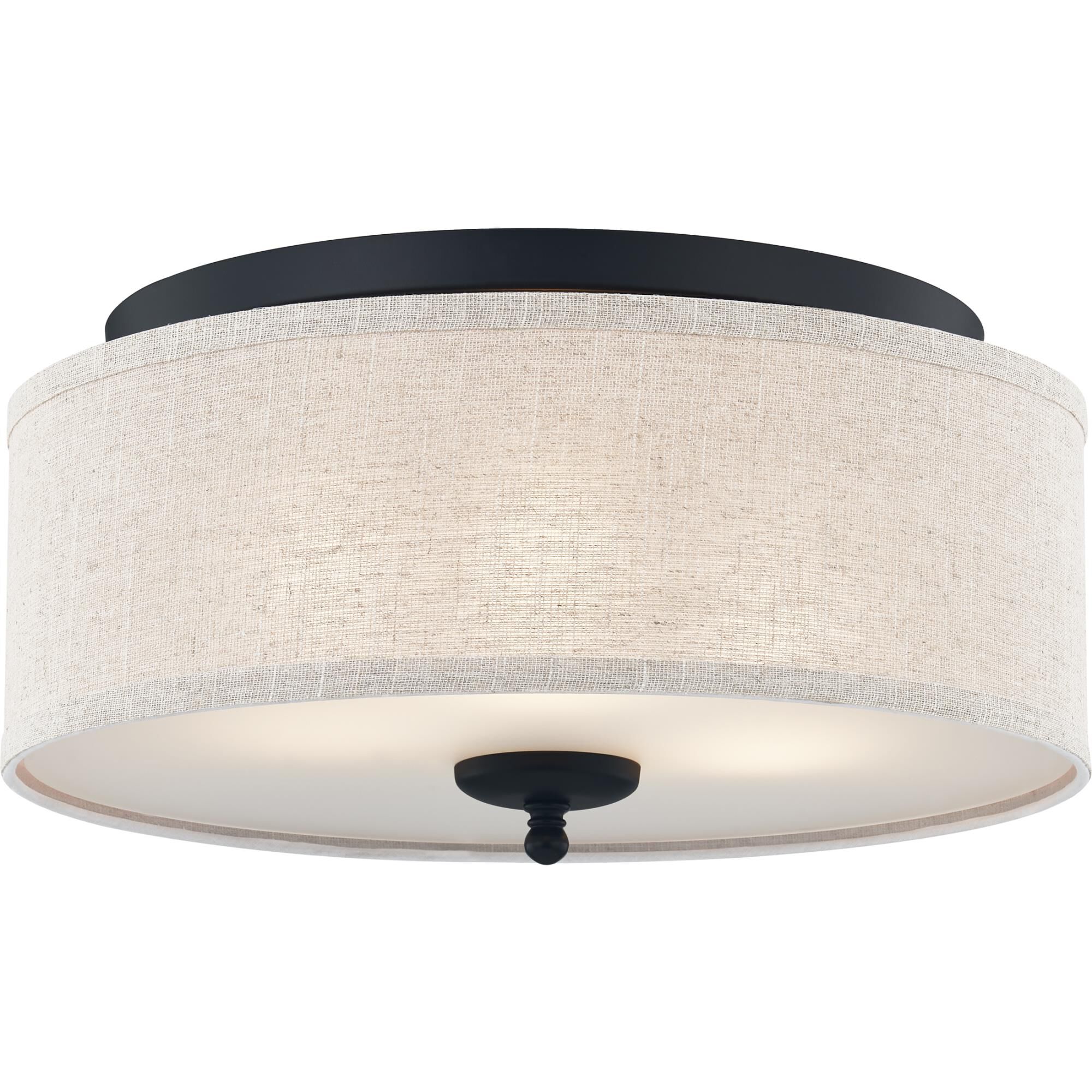 Blanche 16 Inch 3 Light Flush Mount by Quoizel