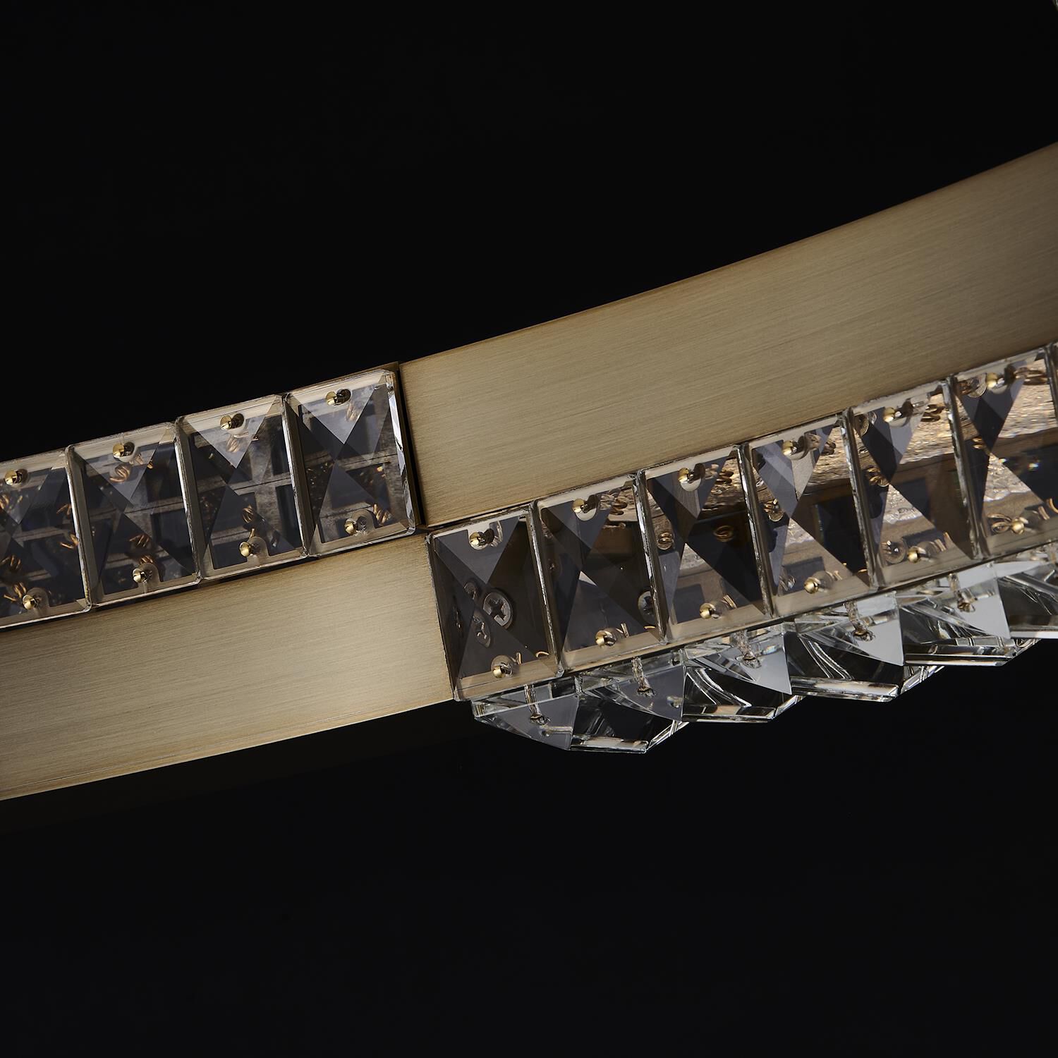 Shown in Winter Brass finish and Firenze Clear crystal