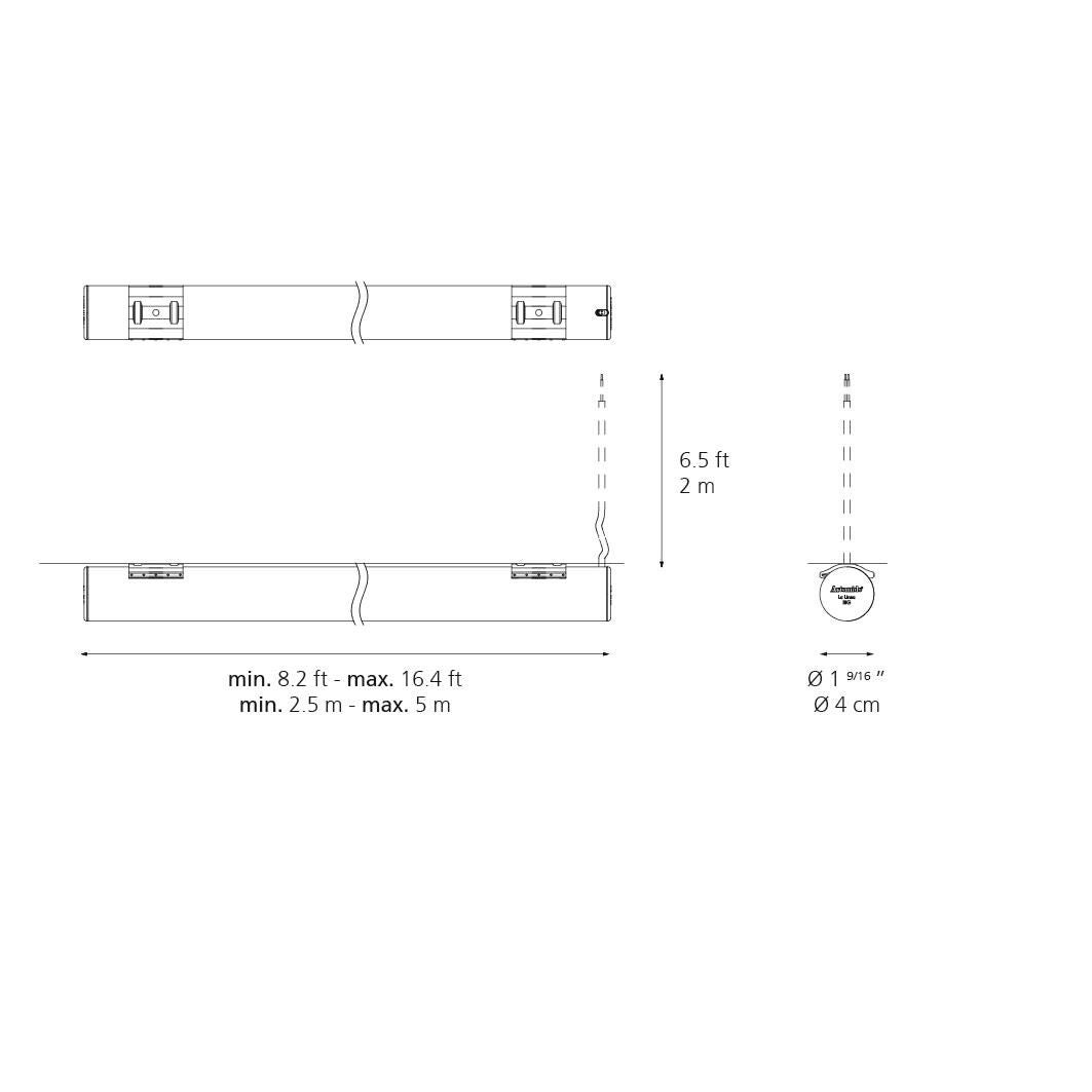 Artemide Bjarke Ingels Group La Linea 196 Inch LED Wall Sconce