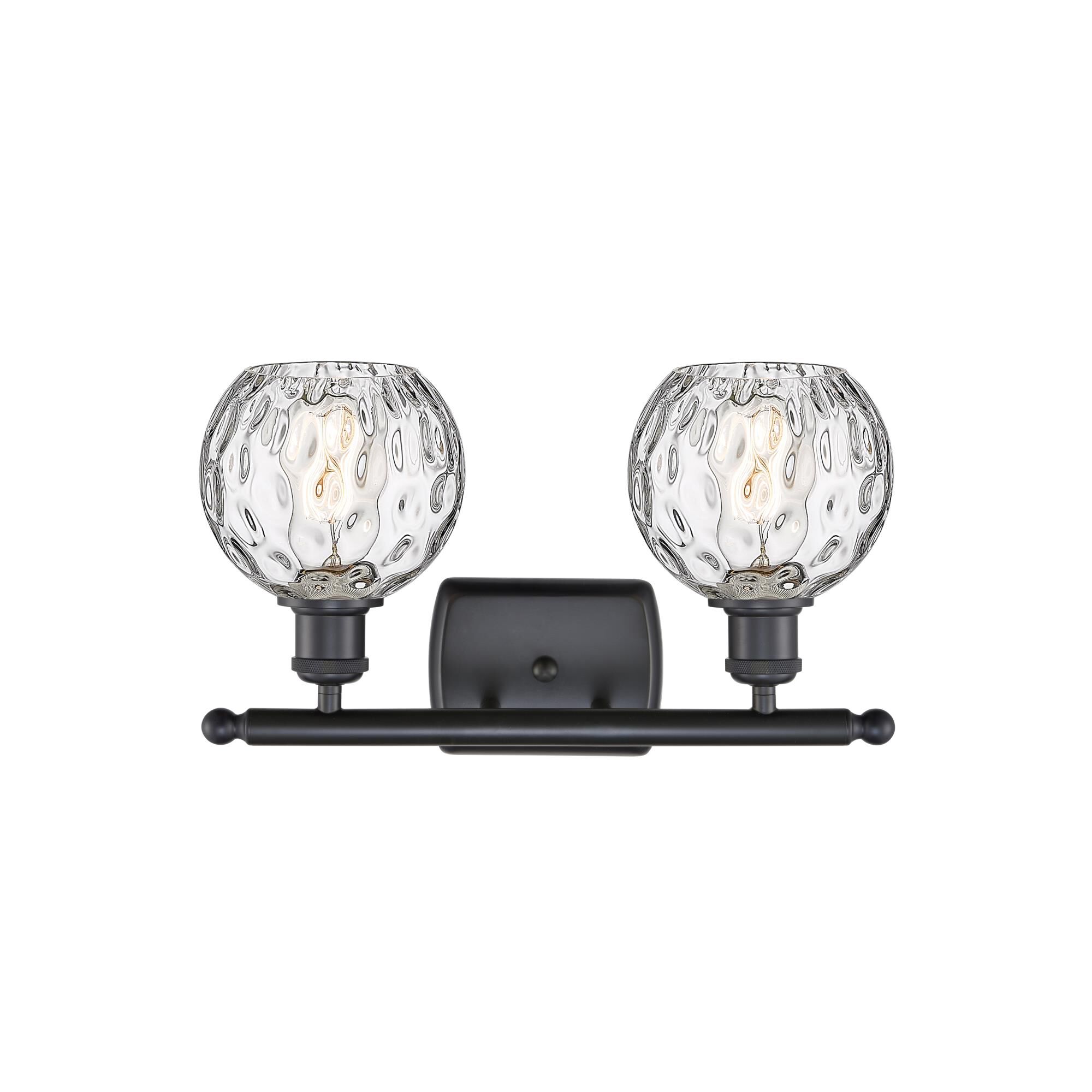 Shown in Matte Black finish and Clear glass