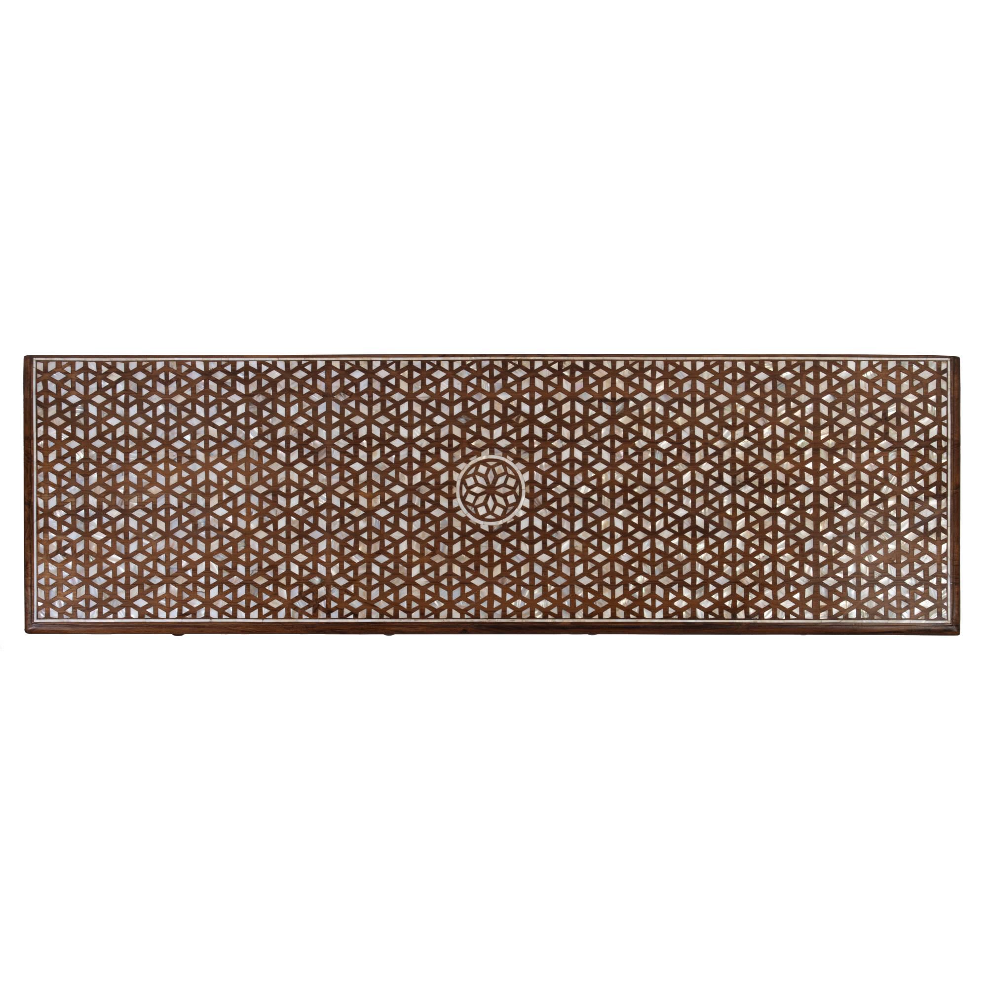 Shown in Wood and Bone Inlay finish