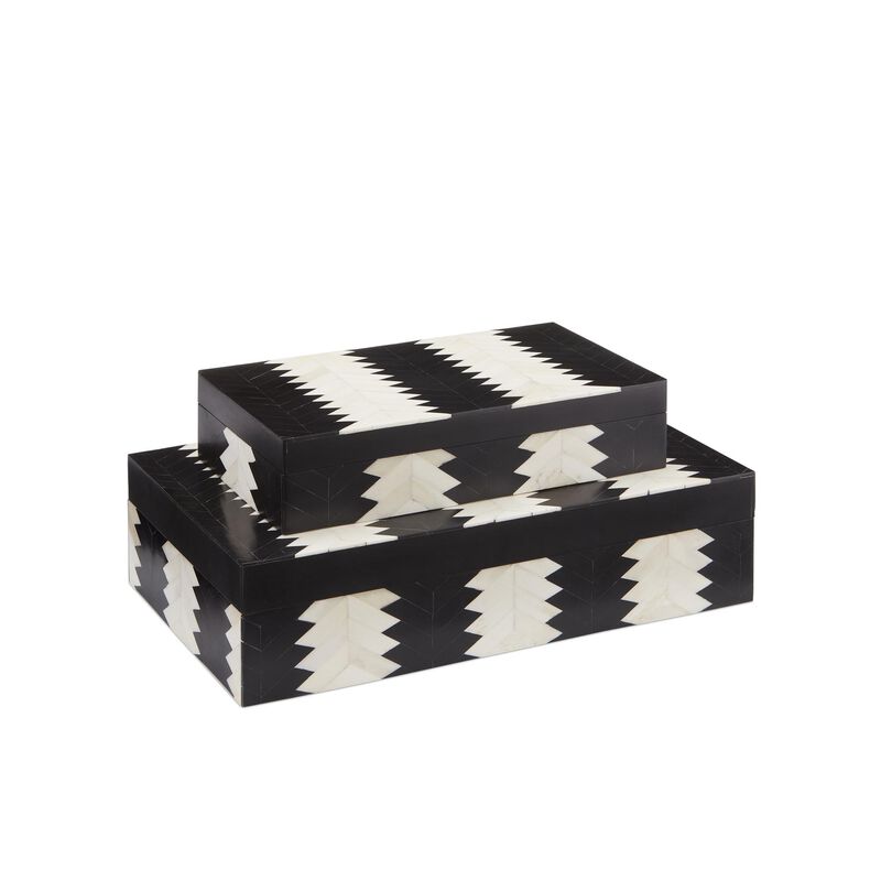 Arrow Box Set of 2 Accent Box by Currey and Company