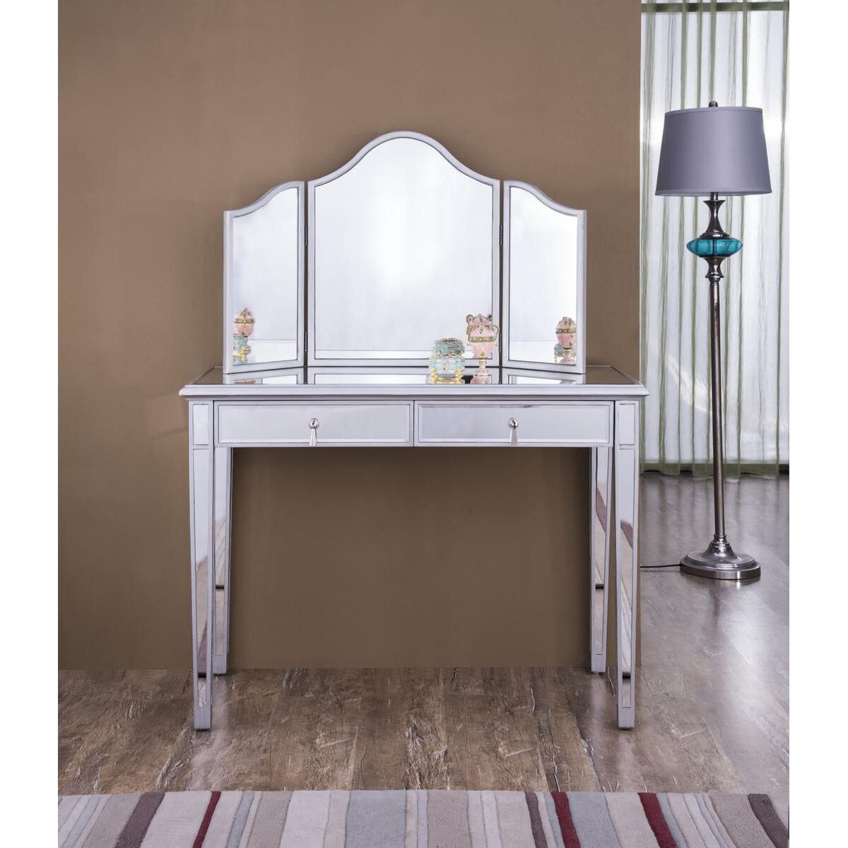 Shown in Hand Rubbed Antique Silver finish