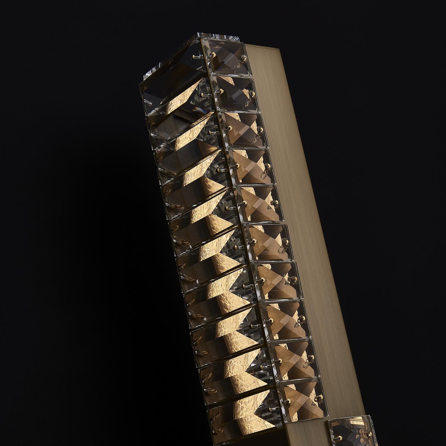 Shown in Winter Brass finish and Firenze Clear crystal