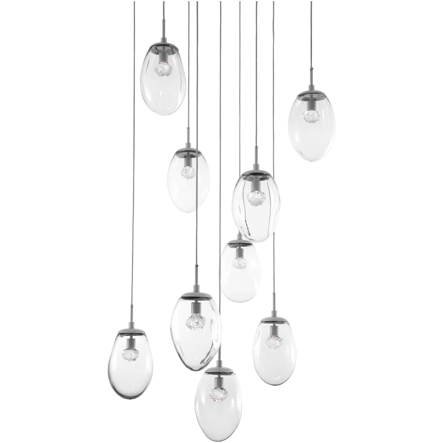 Levi Wilson Nebula 32 Inch 9 Light LED Multi Light Pendant by Hammerton Studio