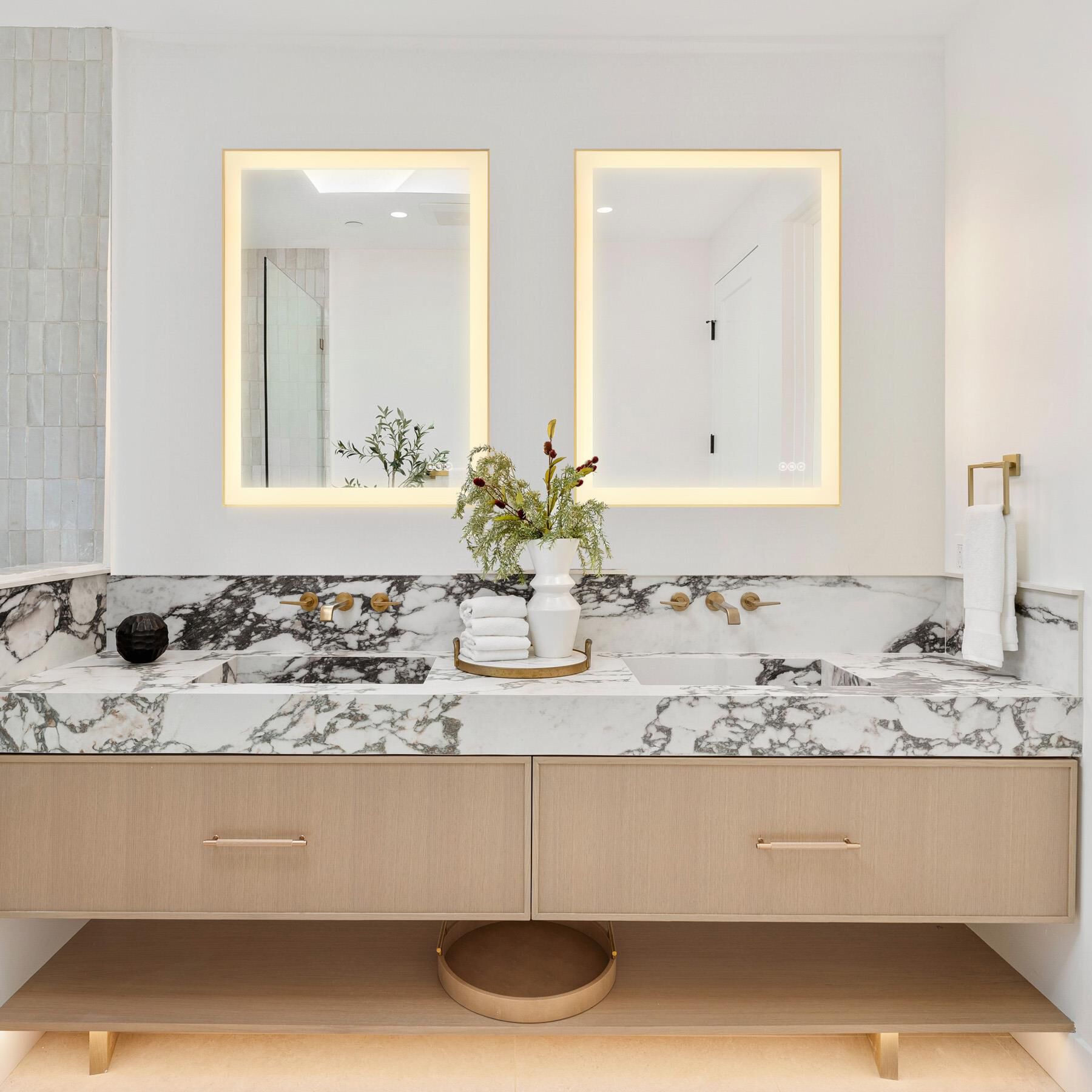 Paulding 24 Inch LED Lighted Mirror by Savoy House