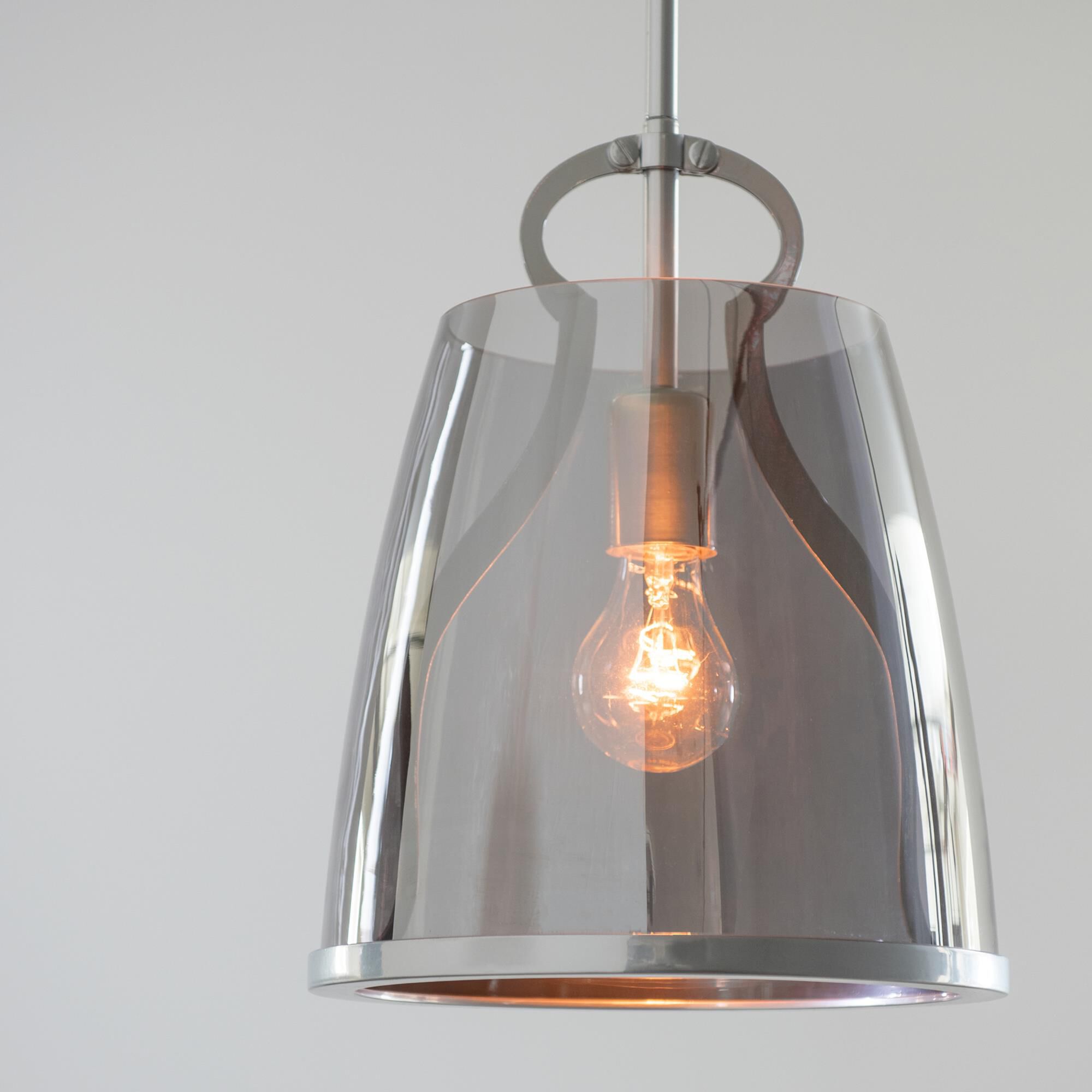 Shown in Sterling finish and Plated Smoke glass