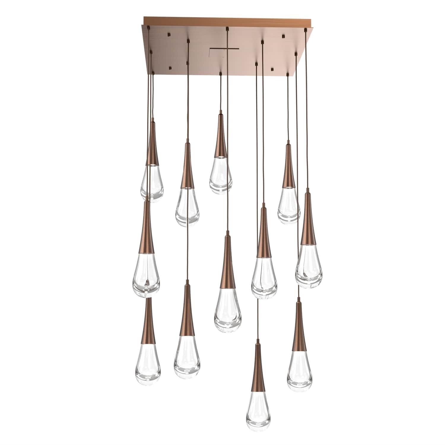 Raindrop 26 Inch 12 Light LED Multi Light Pendant by Hammerton Studio