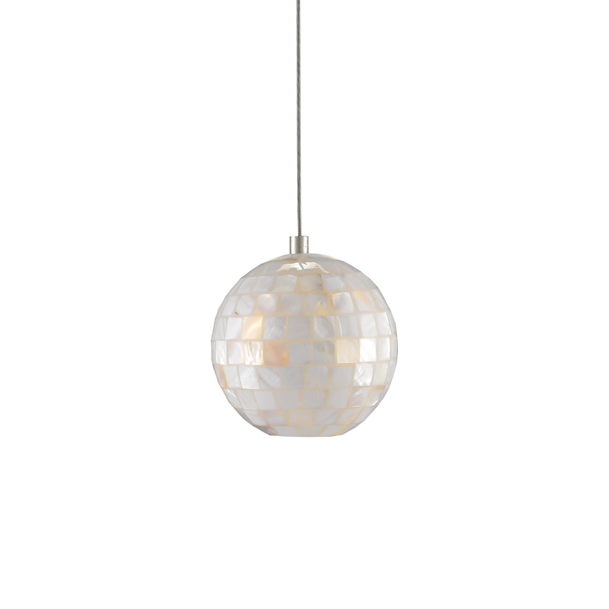 Shown in Painted Silver - Pearl finish and Metal - Mother Of Pearl shade