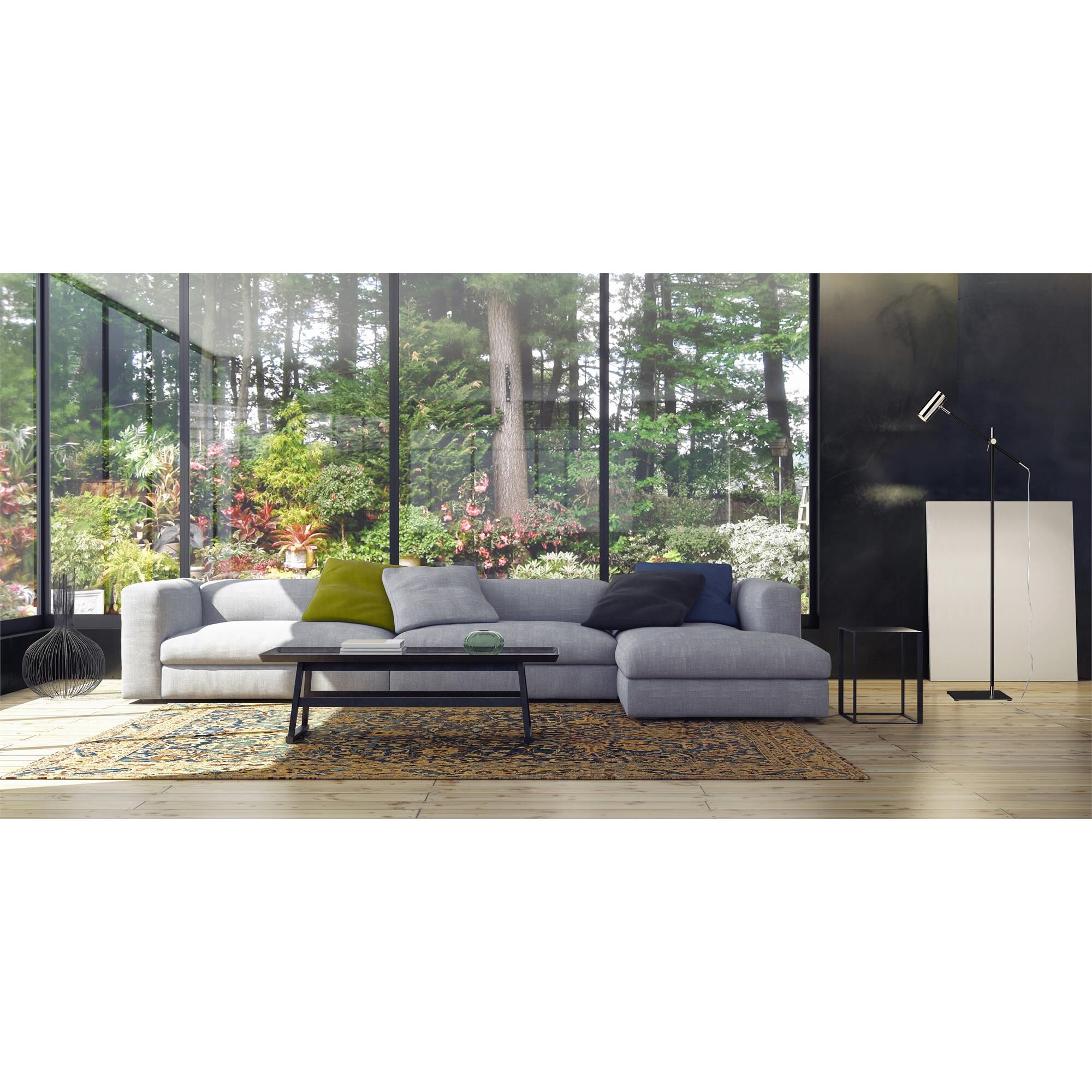 Shown in Matte Black and Polished Nickel finish and Aluminum shade