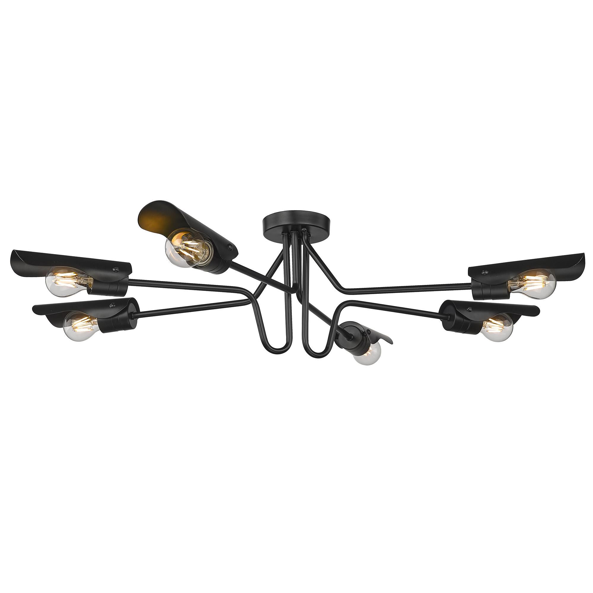 Newton 40 Inch Semi Flush Mount by Golden Lighting