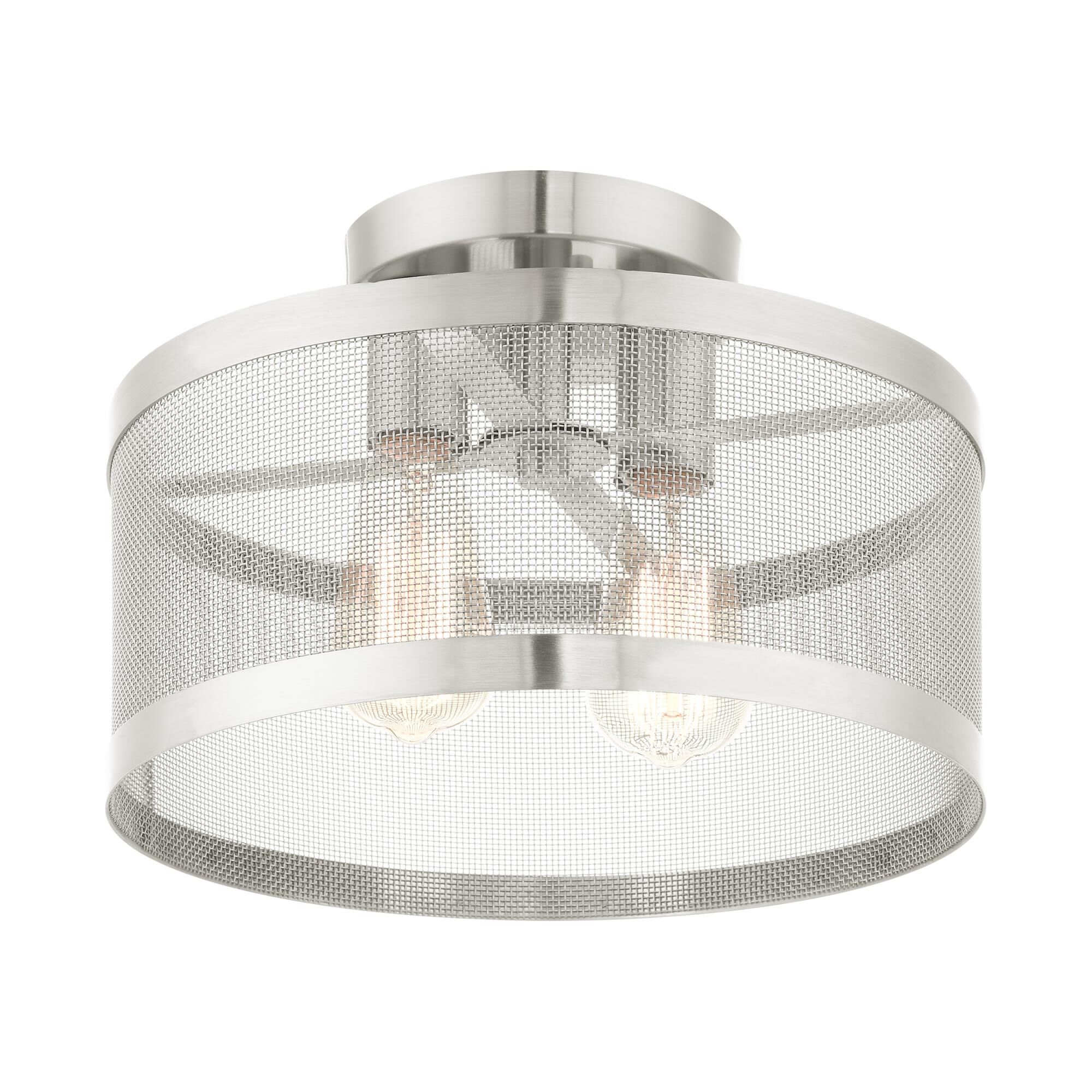 Industro 2 Light Semi Flush Mount by Livex Lighting