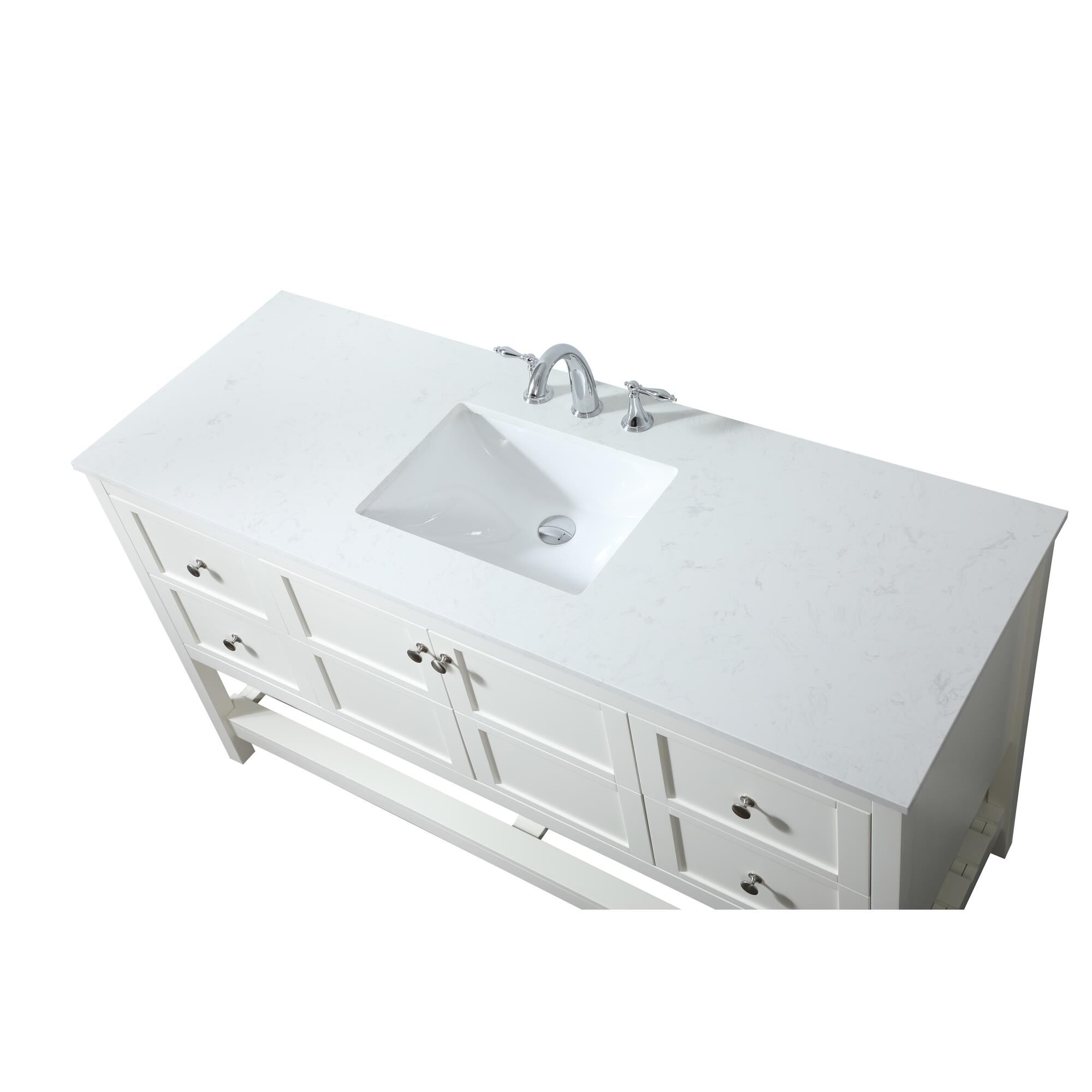 Shown in White finish