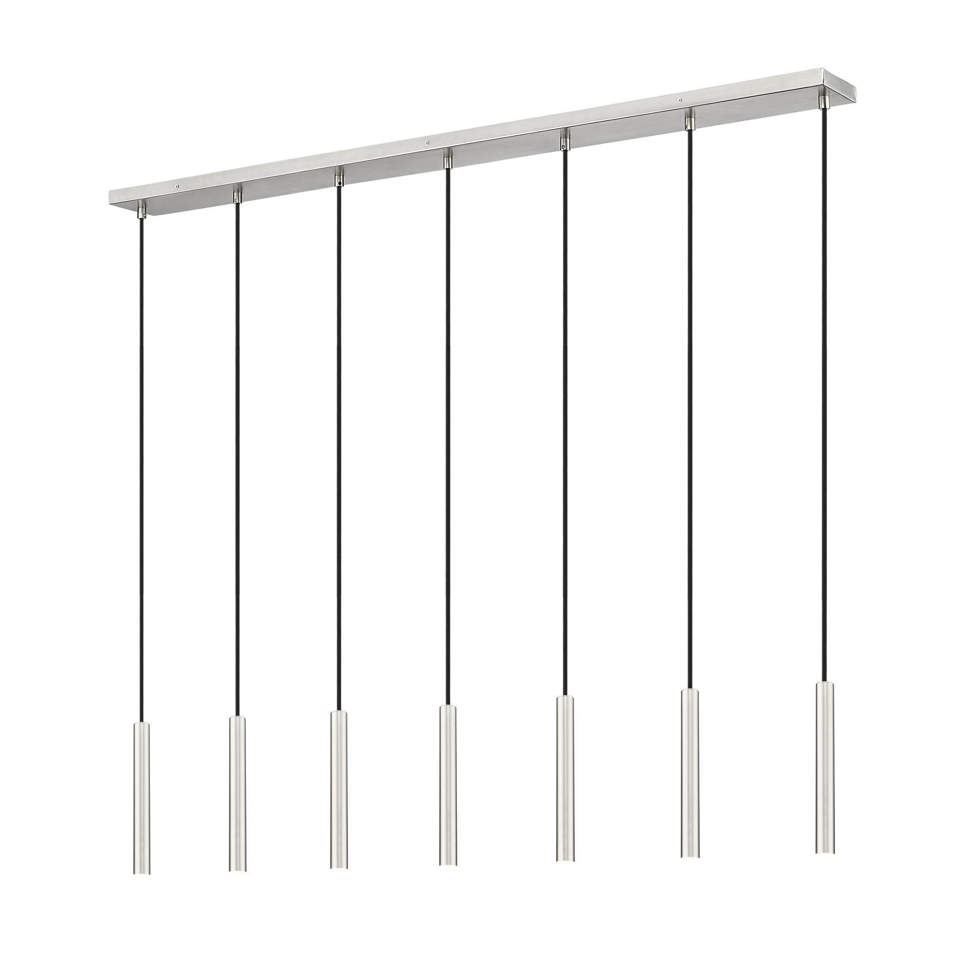 Shown in Brushed Nickel finish and Brushed Nickel glass and Brushed Nickel shade
