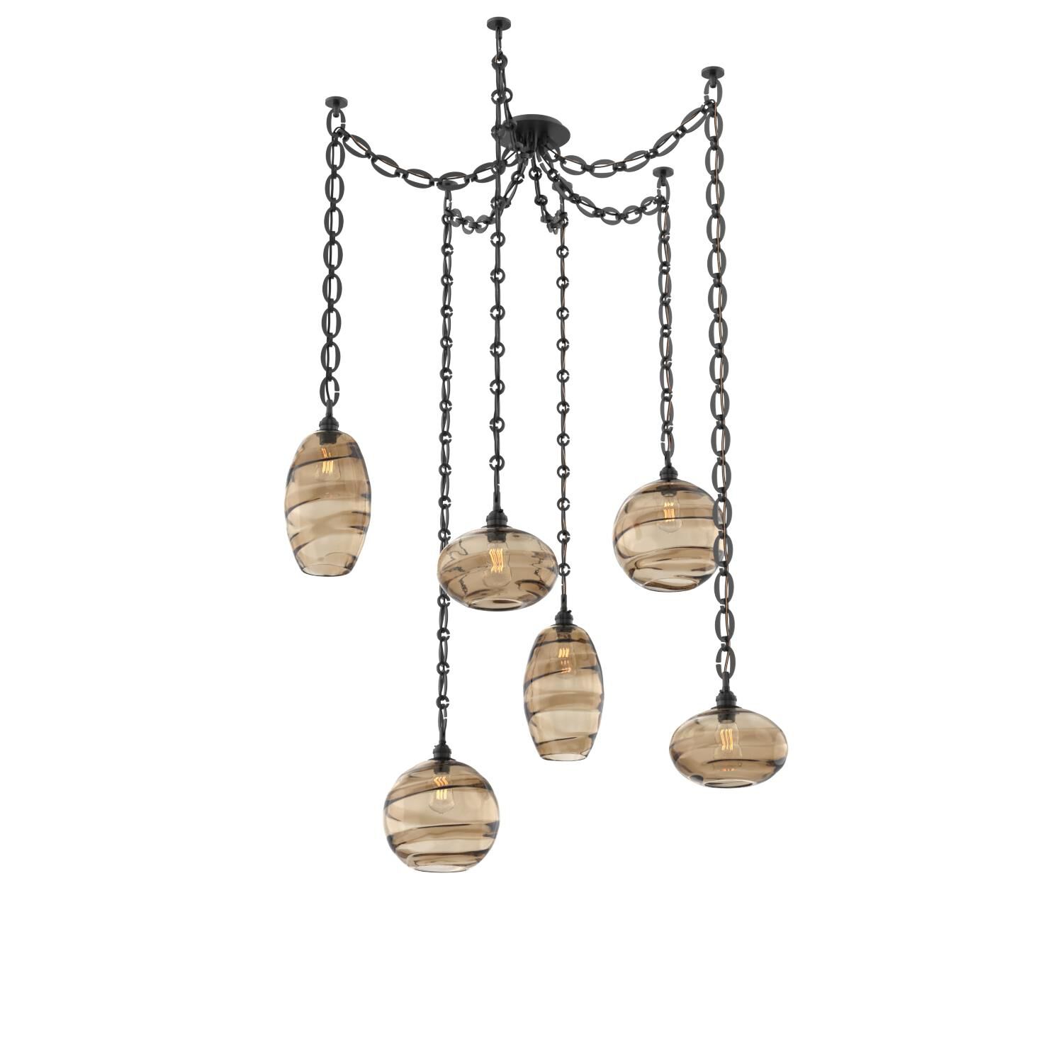 Shown in Matte Black finish and Bronze glass