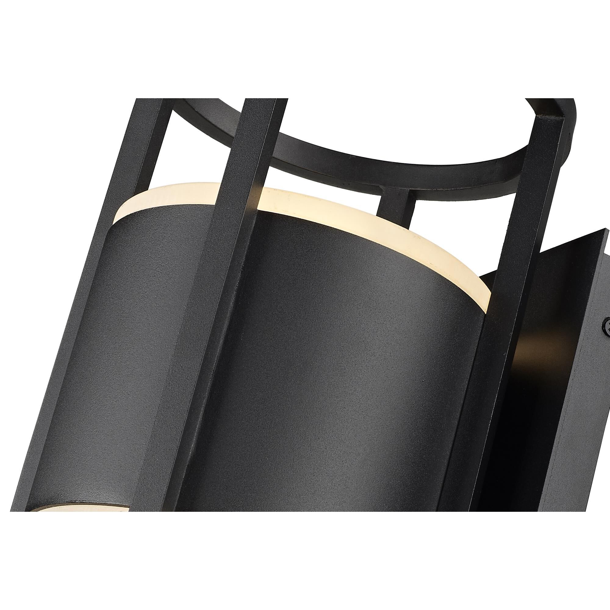 Shown in Black finish and Etched glass