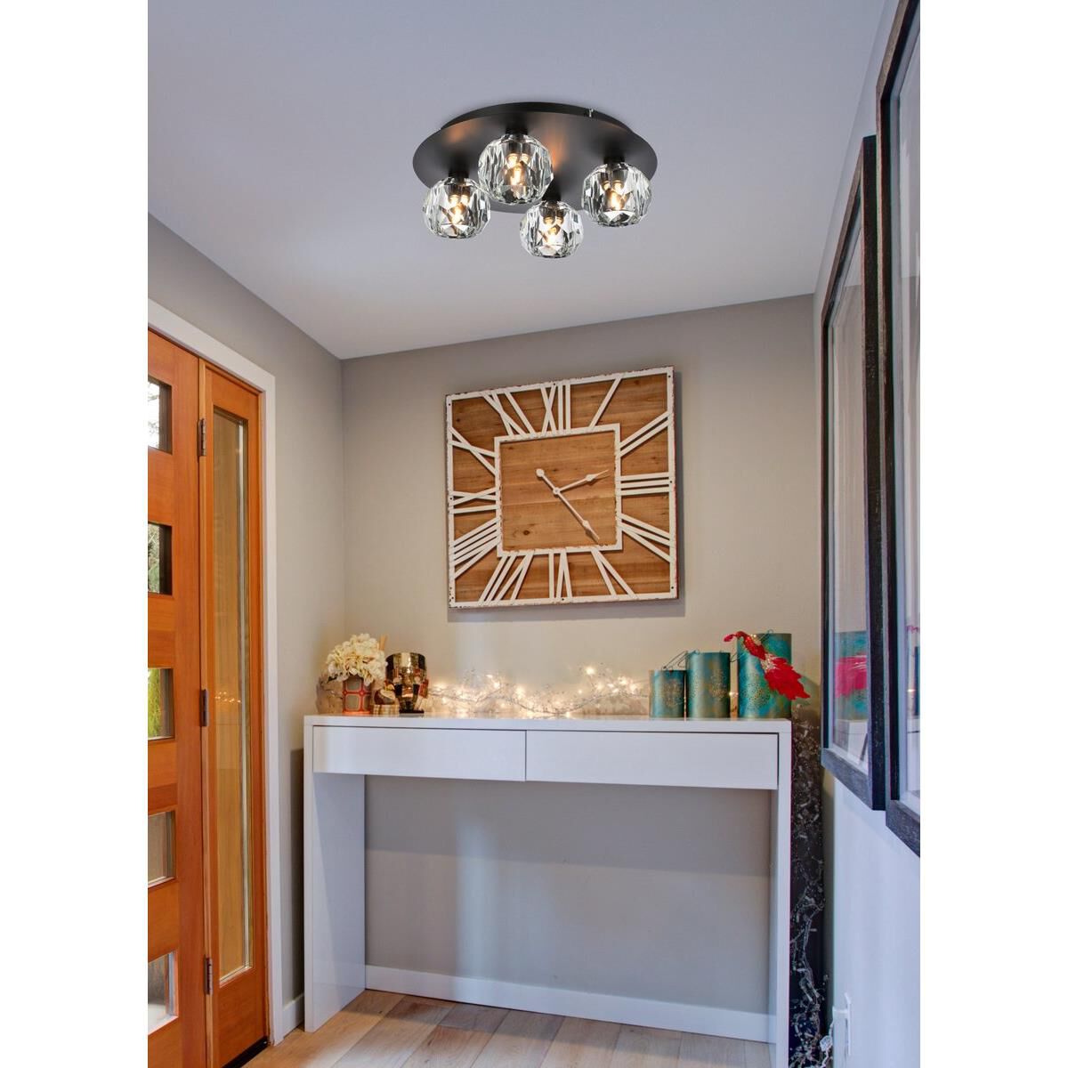 Graham 14 Inch 4 Light LED Flush Mount by Elegant Lighting