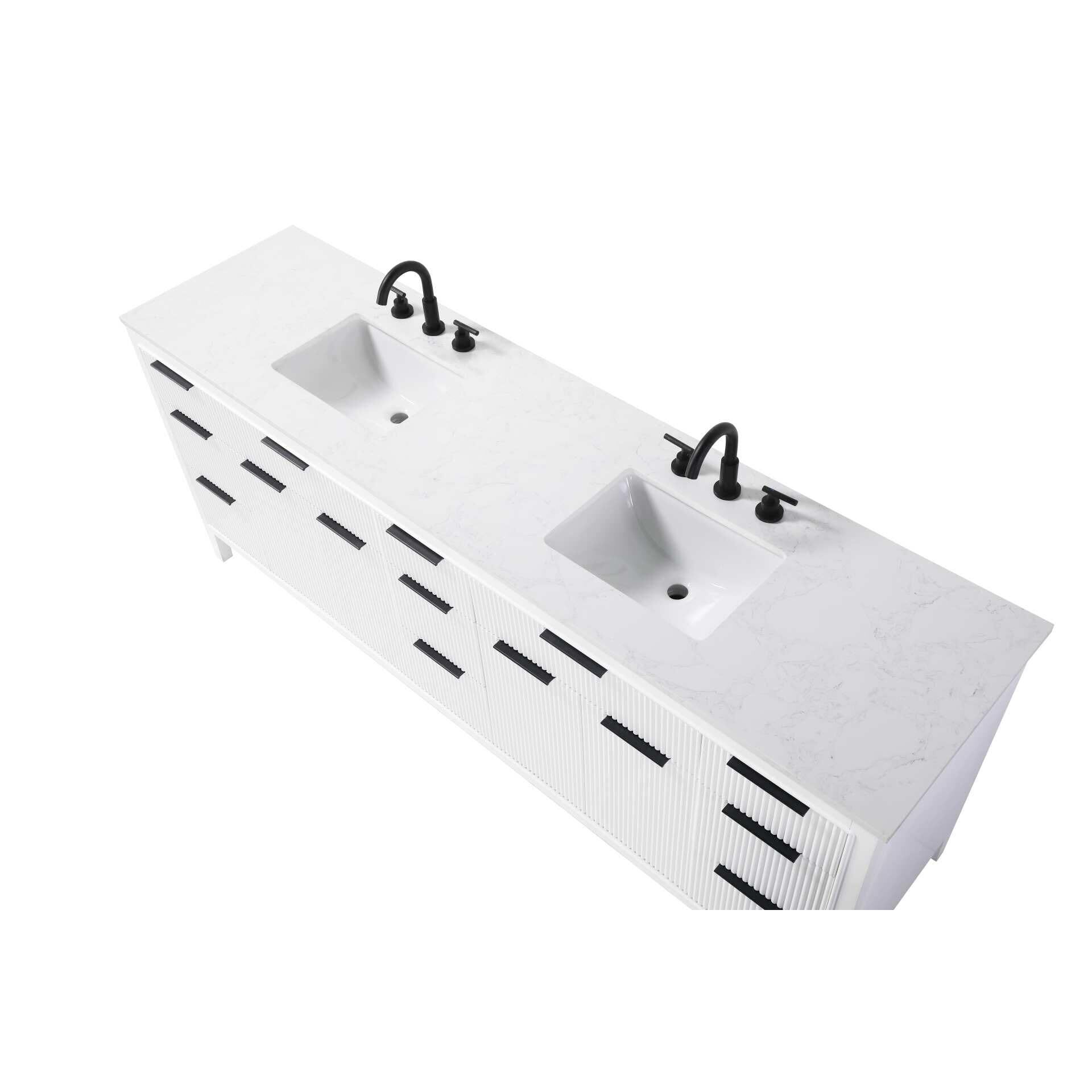 Langston 84 Inch Bath Vanity by Elegant Decor