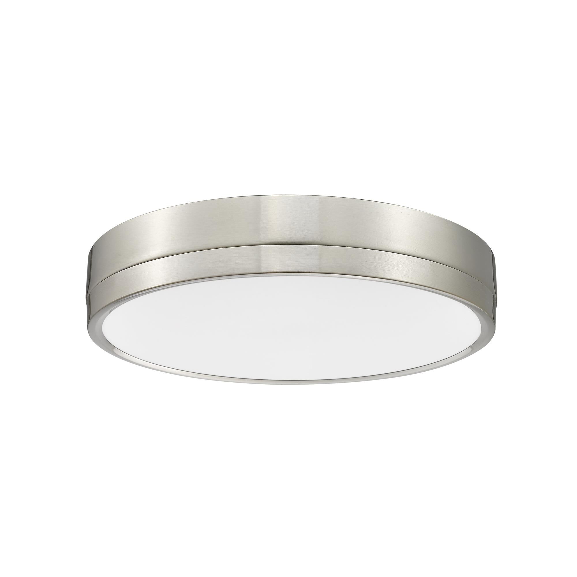 Shown in Brushed Nickel finish and Frosted glass
