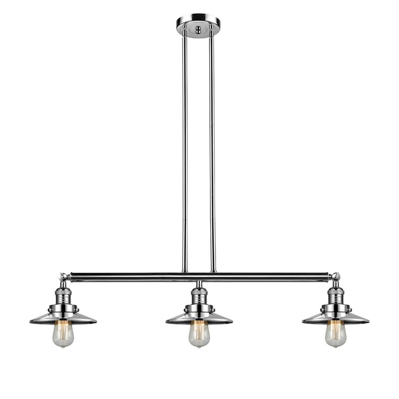 Bruno Marashlian Railroad 36 Inch 3 Light Linear Suspension Light by Innovations Lighting