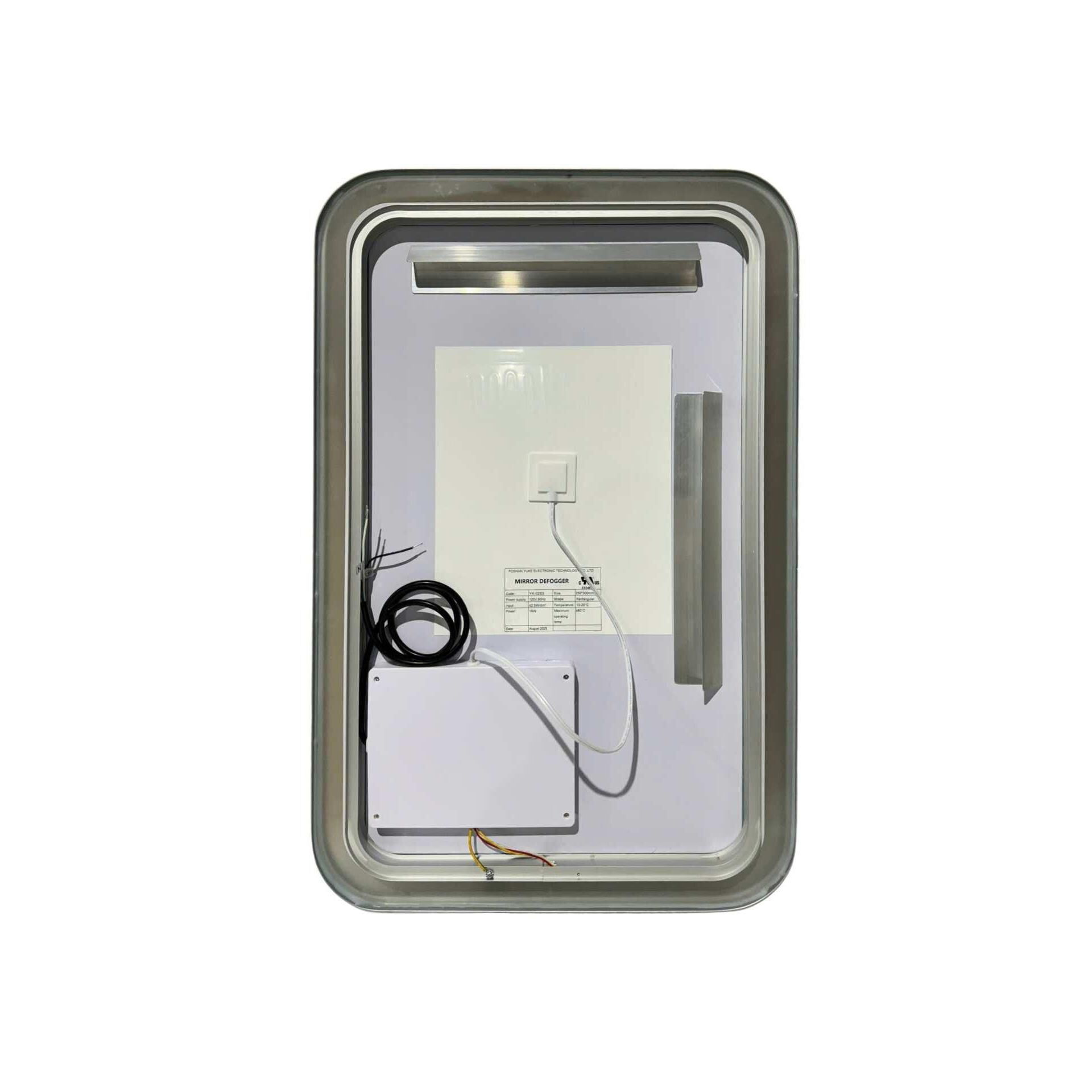 Harmoni 30 Inch Rectangular LED Lighted Mirror by Elegant Decor