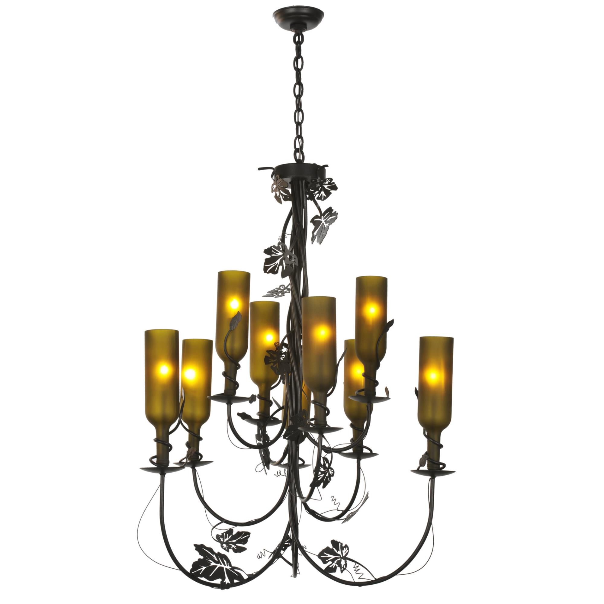 Tuscan Vineyard 34 Inch 9 Light Chandelier by Meyda Lighting