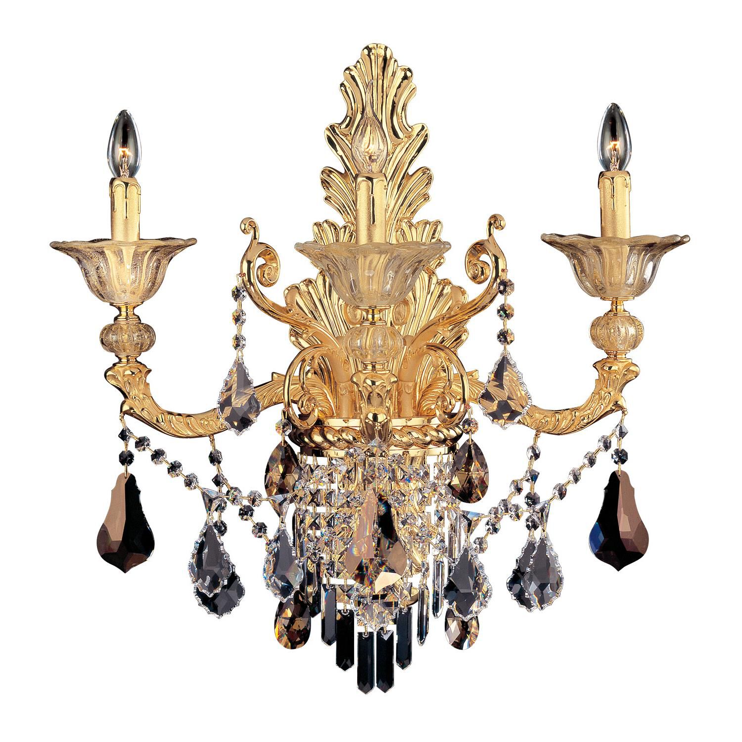 Shown in Two-Tone Gold /24k finish and Firenze Mixed crystal