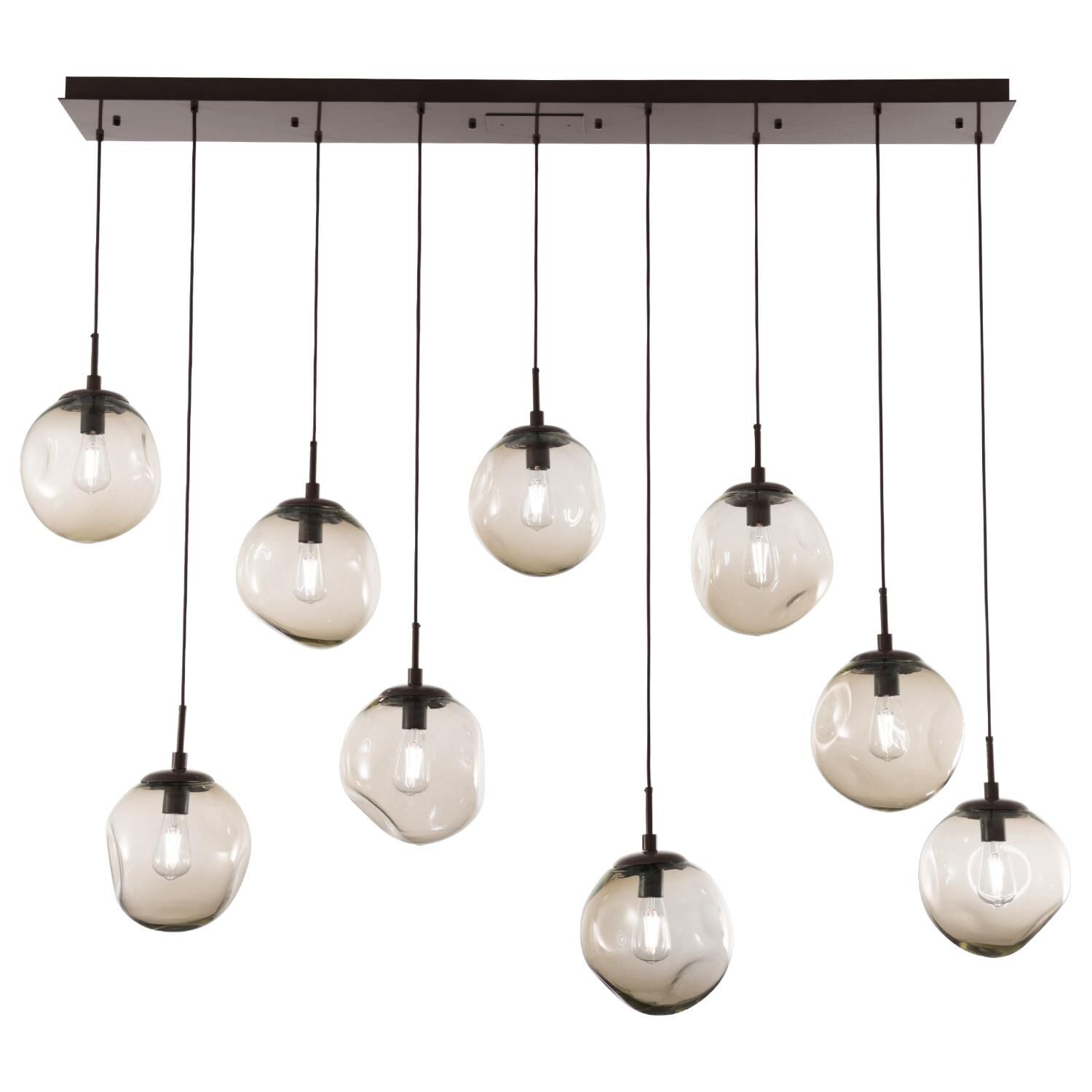Levi Wilson Nebula 70 Inch 9 Light Linear Suspension Light by Hammerton Studio