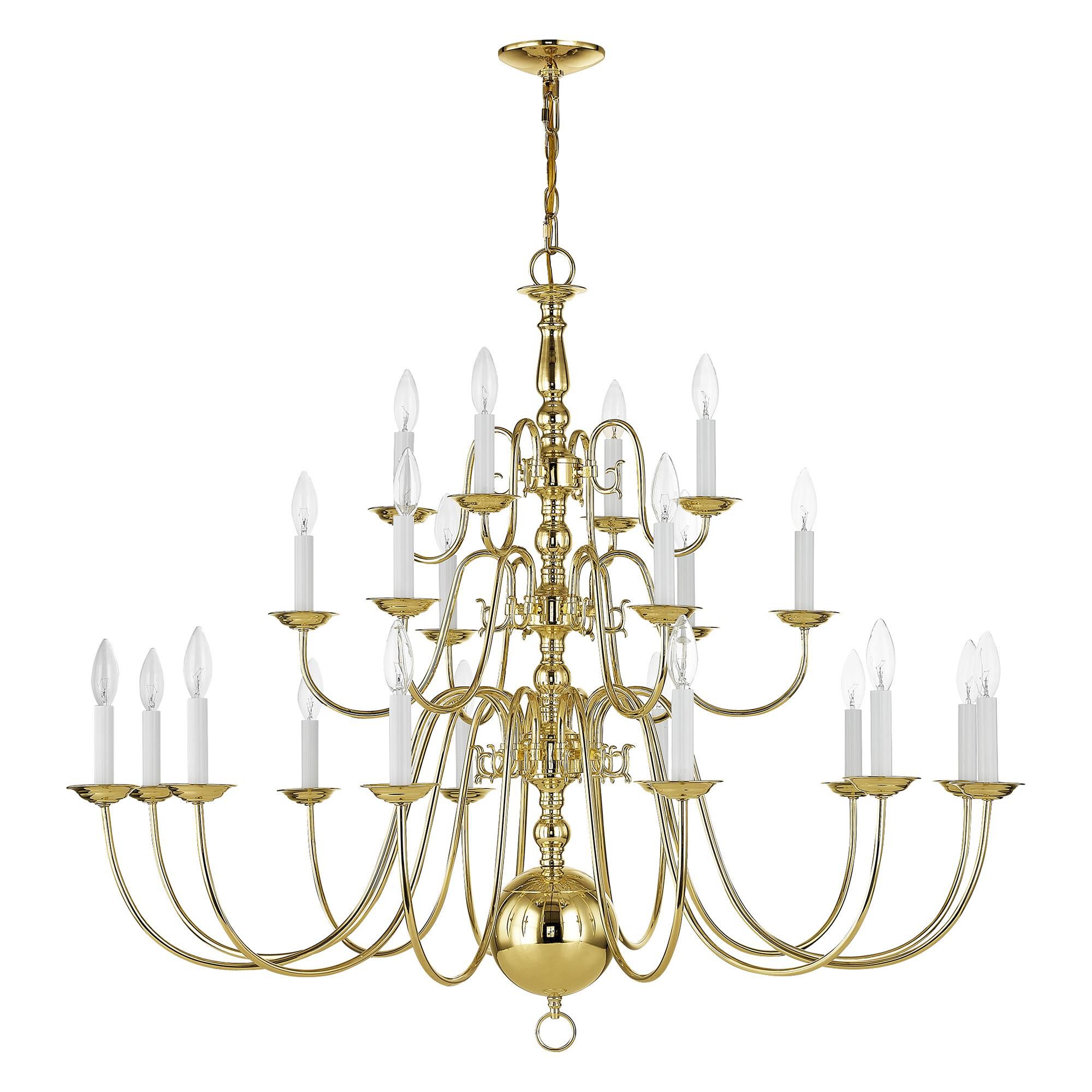 Williamsburgh 42 Inch 22 Light Chandelier by Livex Lighting