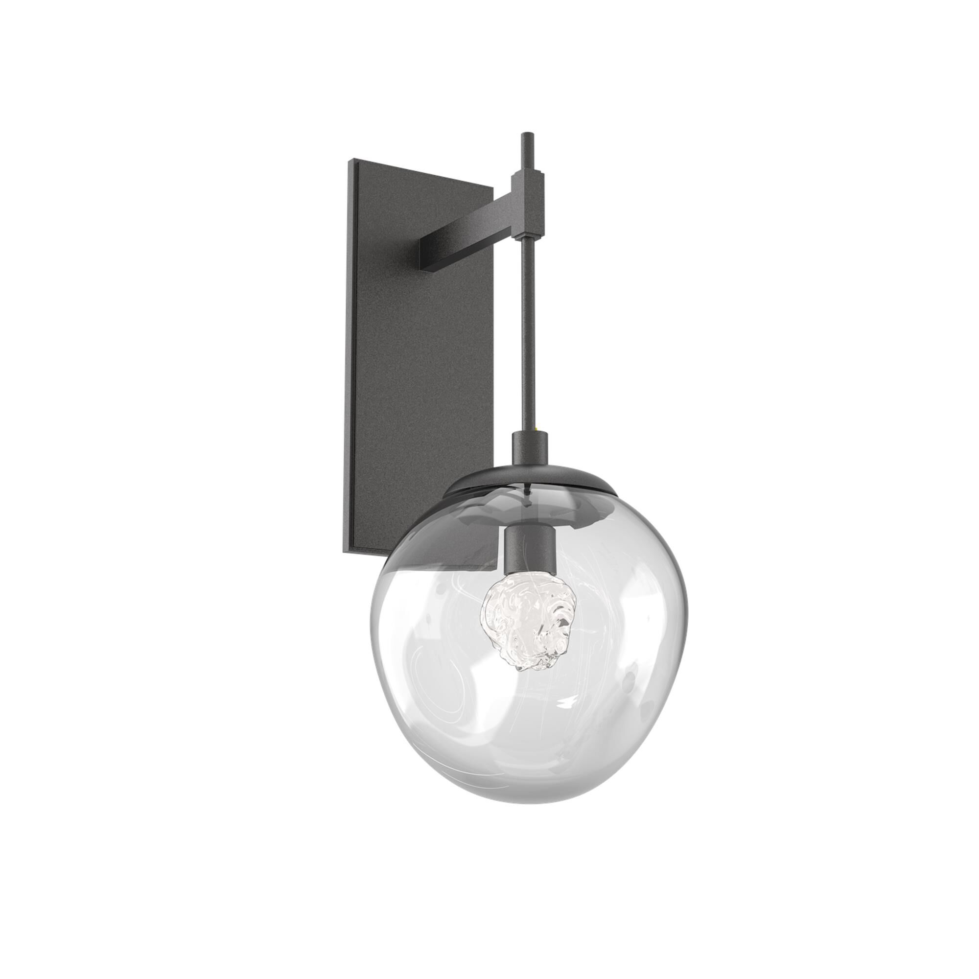 Shown in Graphite finish and Floret Inner And Clear Outer glass