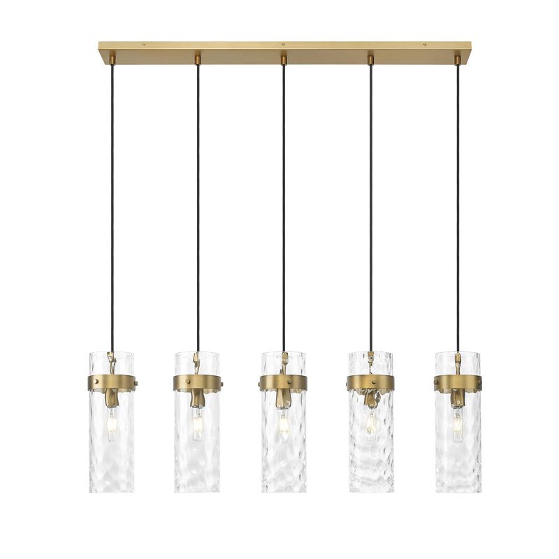 Fontaine 44 Inch 5 Light Linear Chandelier by Z-Lite