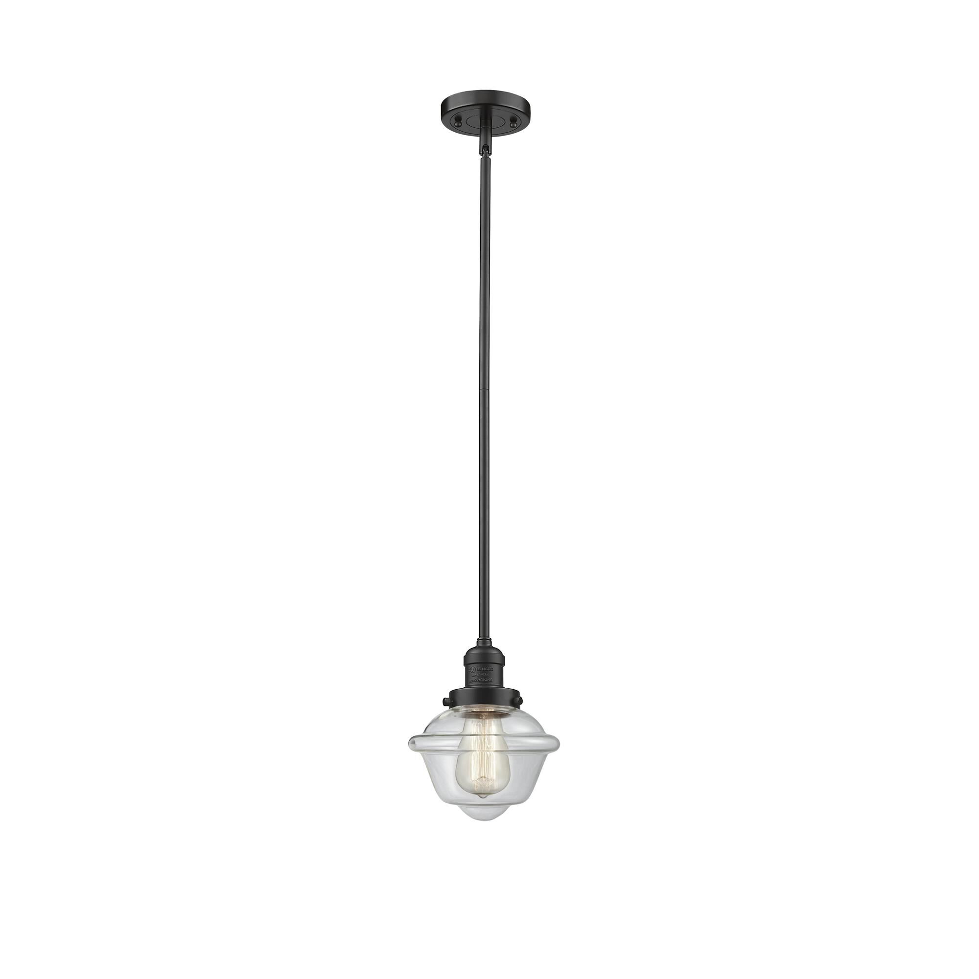 Shown in Oil Rubbed Bronze finish and Clear glass