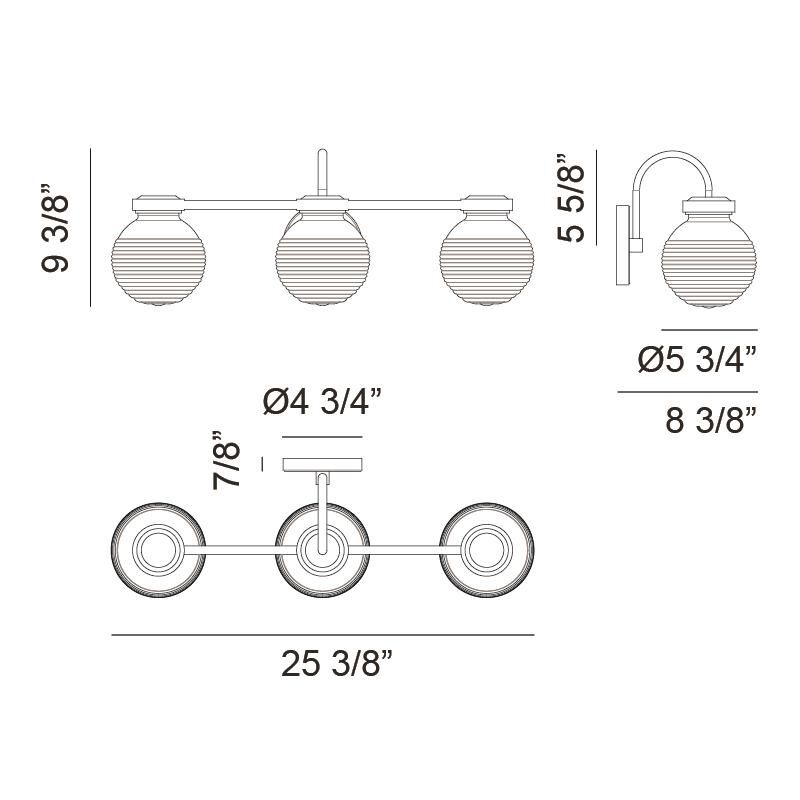 Matteo Lighting Ridge 25 Inch Wall Sconce