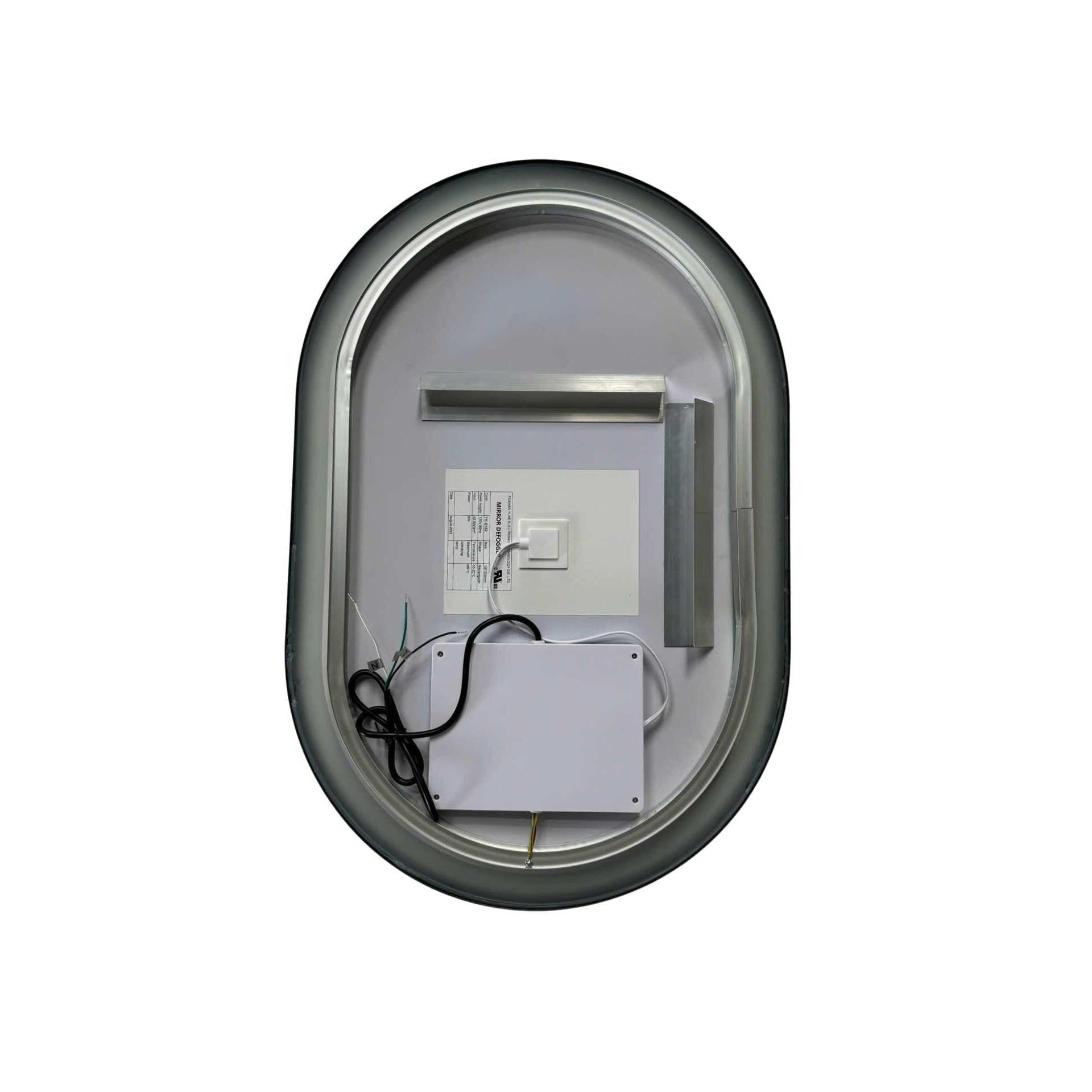 Harmoni 30 Inch Oval LED Lighted Mirror by Elegant Decor