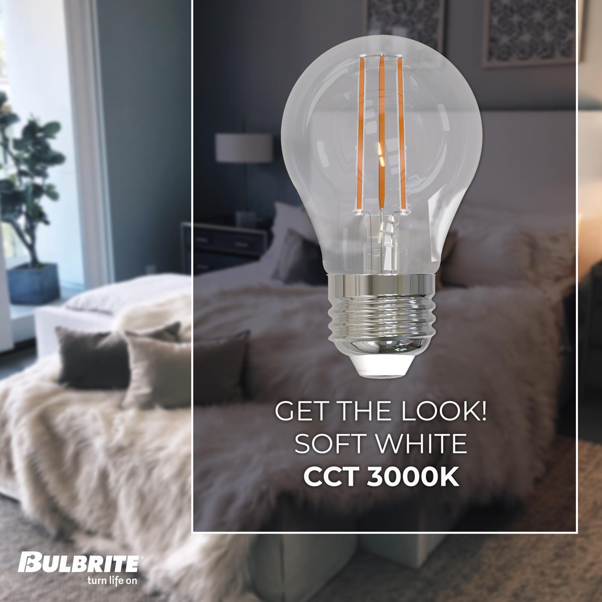 7 Watt 3000K A15 LED Light Bulb by Bulbrite