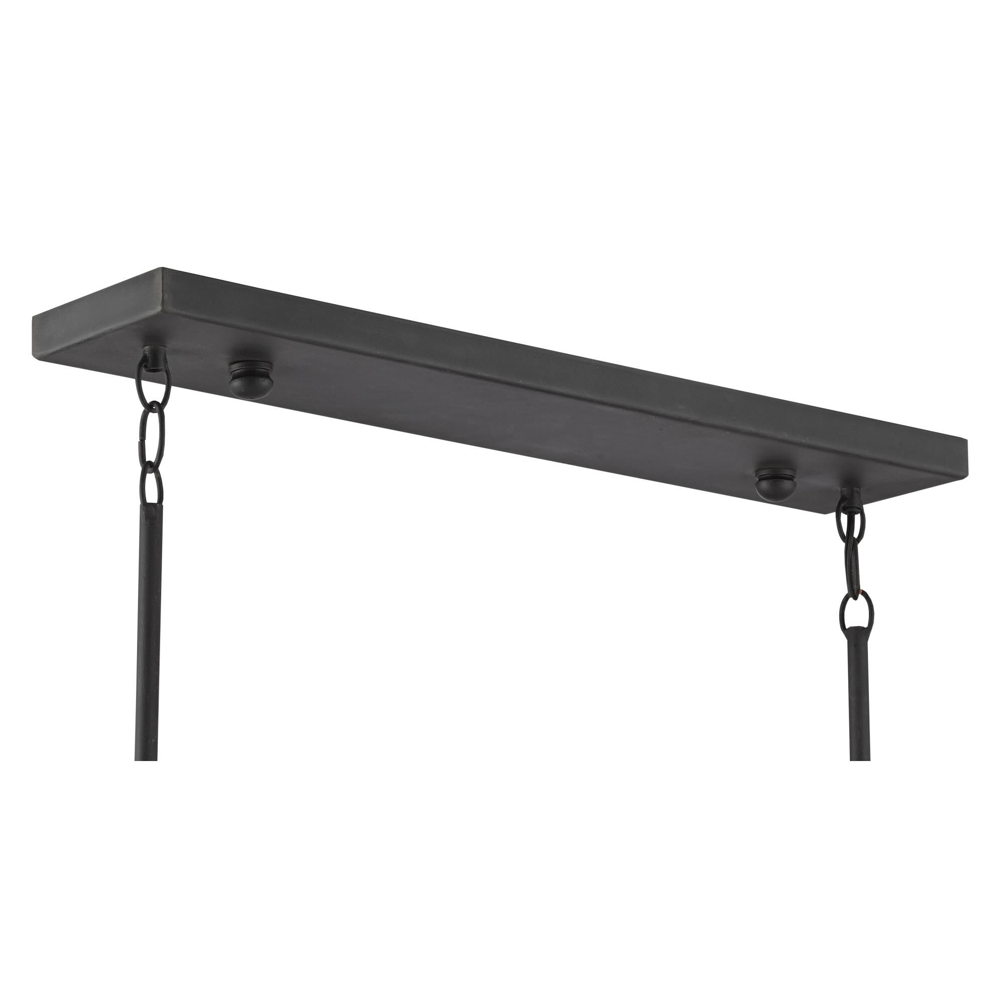 Basket 54 Inch 6 Light Linear Suspension Light by Currey and Company