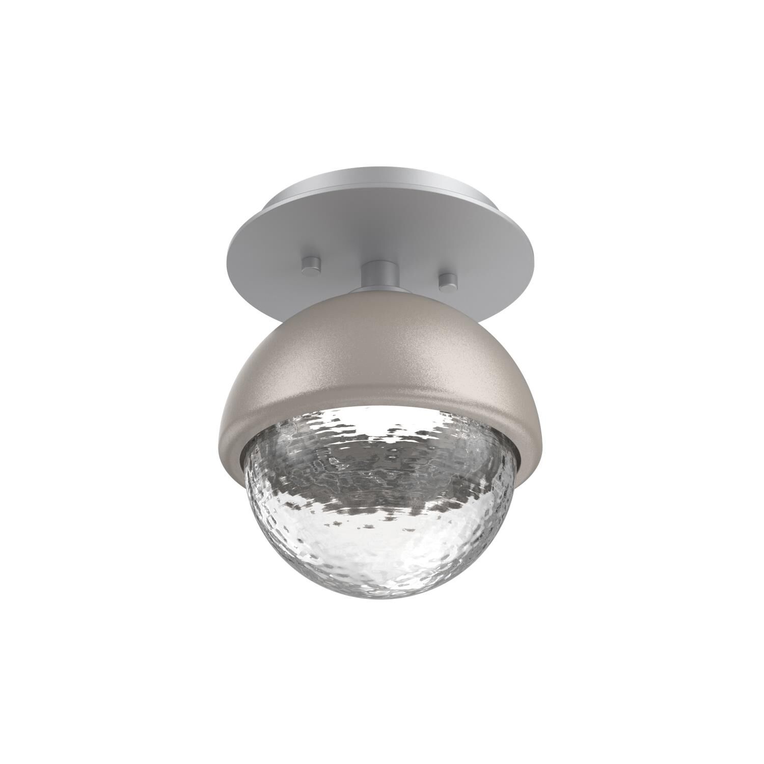 Shown in Classic Silver finish and Clear glass and Beige Silver accent
