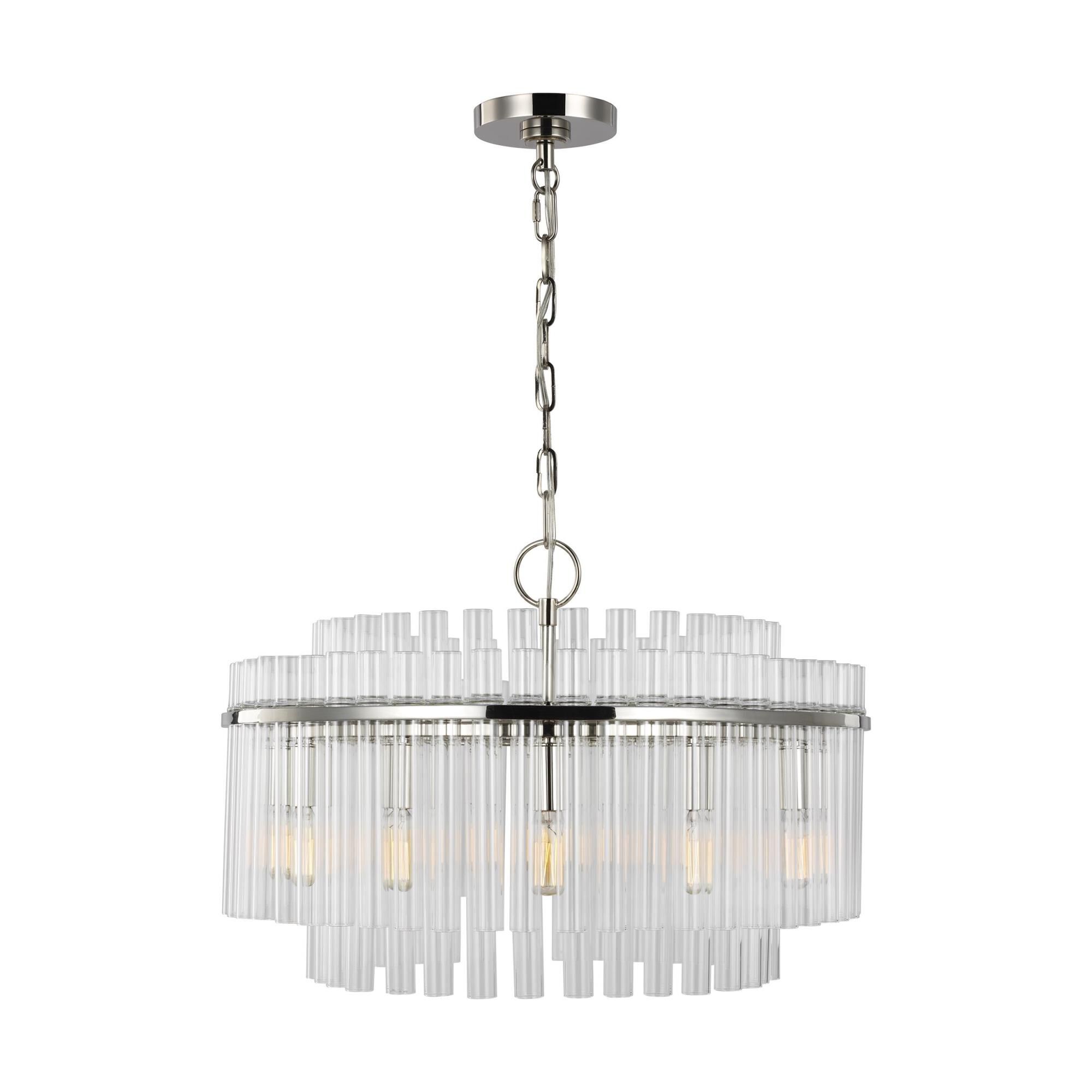 Chapman & Myers Beckett 24 Inch 12 Light Chandelier by Visual Comfort Studio Collection - Clearance