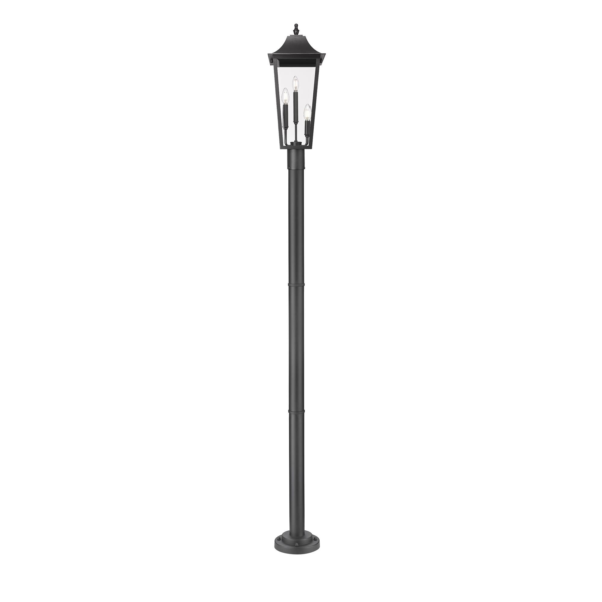 Shown in Black finish and Clear Beveled glass and Clear Beveled shade