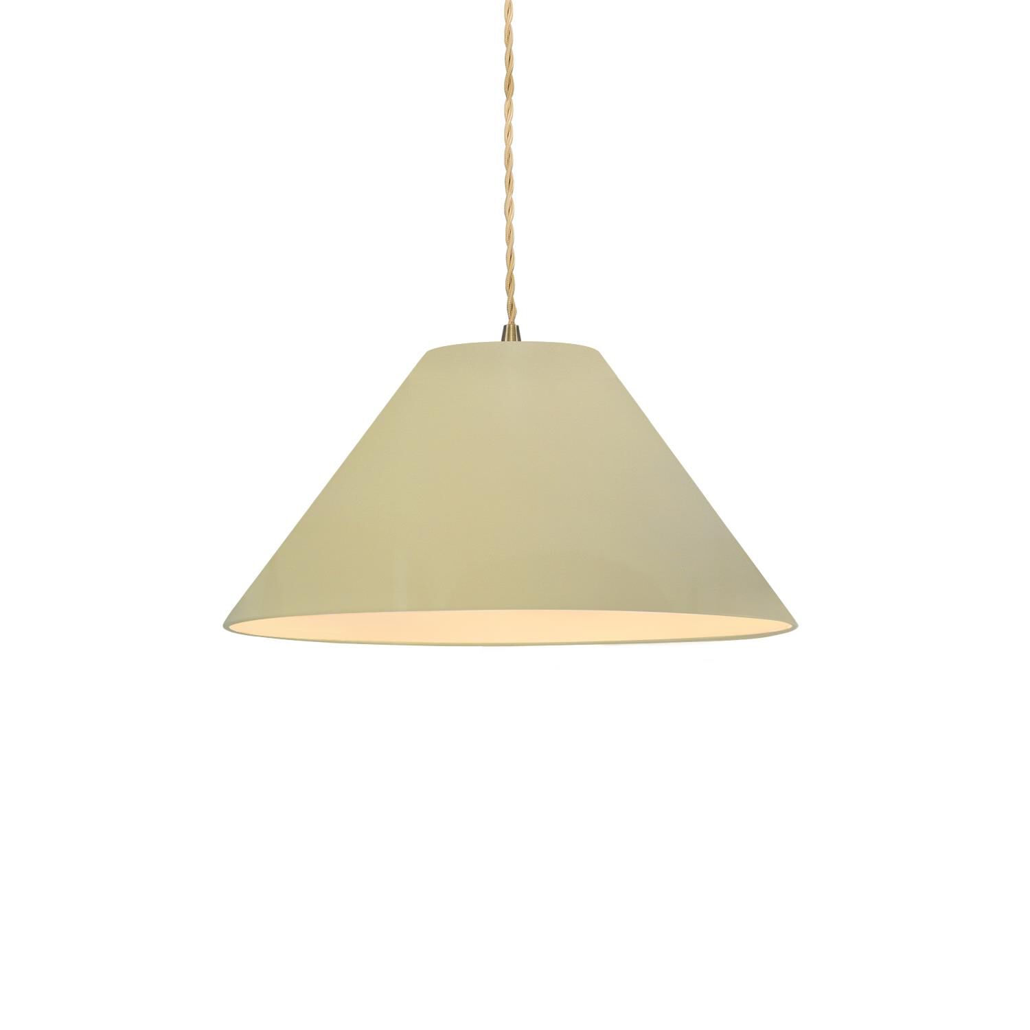 Shown in Antique Brass finish and Vanilla shade