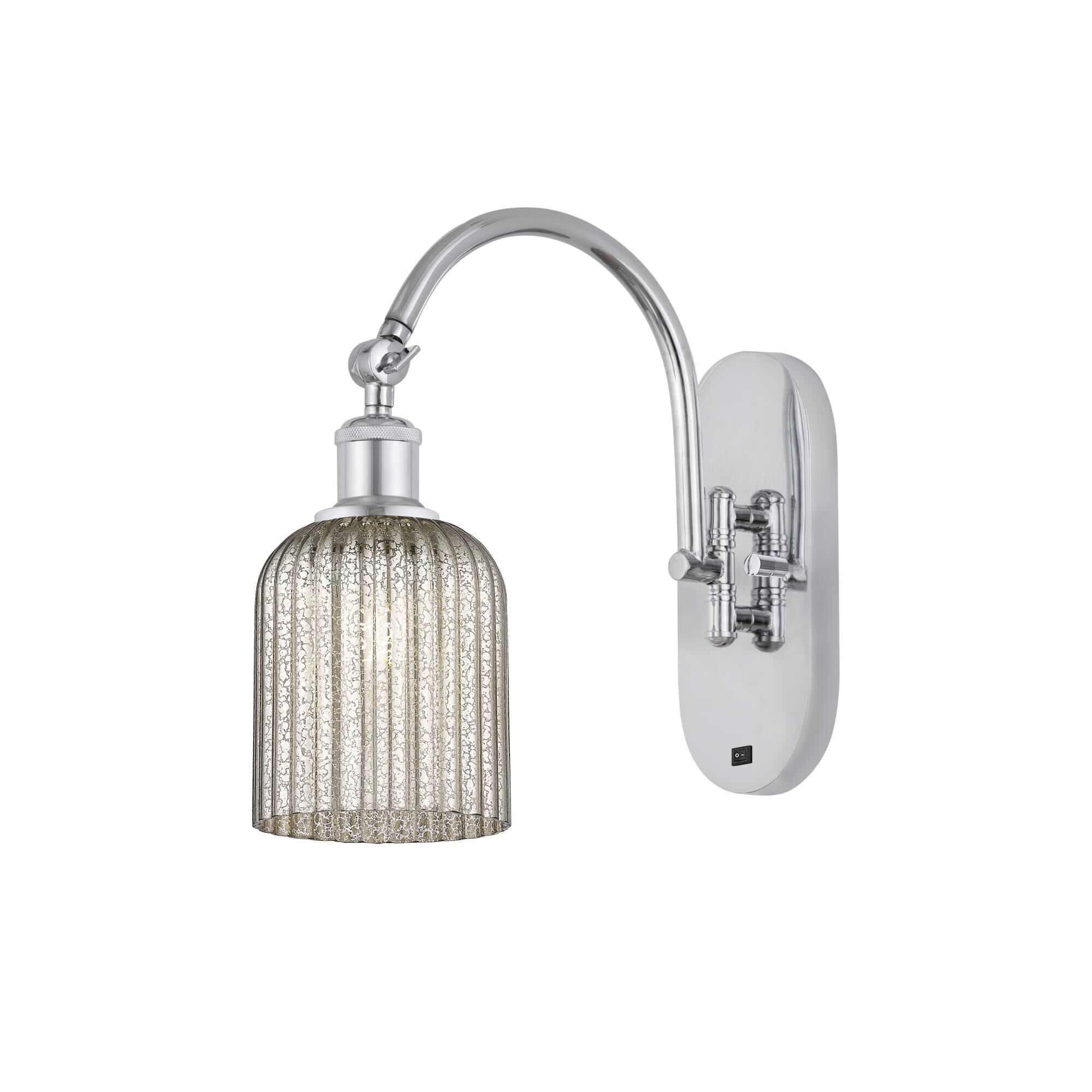 Shown in Polished Chrome finish and Mercury shade