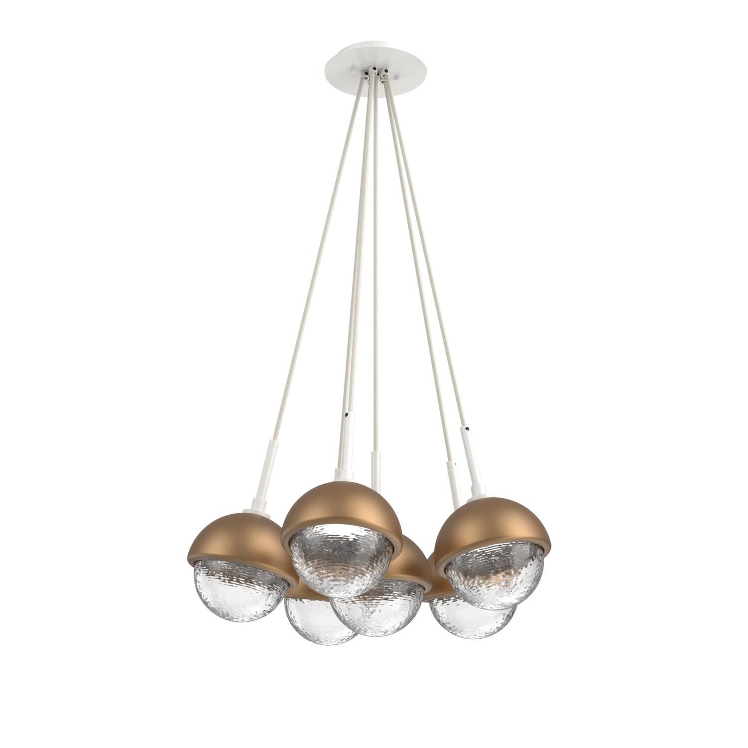 Levi Wilson Cabochon 19 Inch Multi Pendant Light by Hammerton Studio