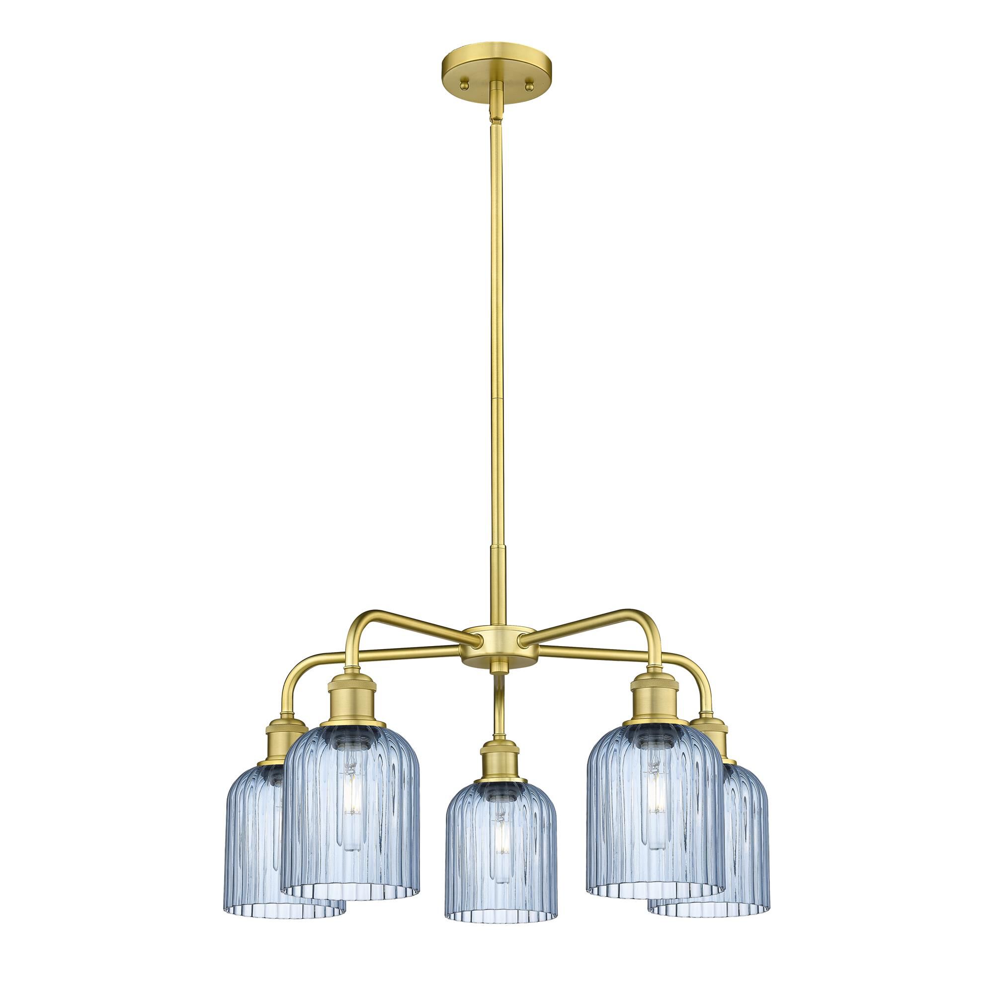 Shown in Satin Gold finish and Princess Blue shade