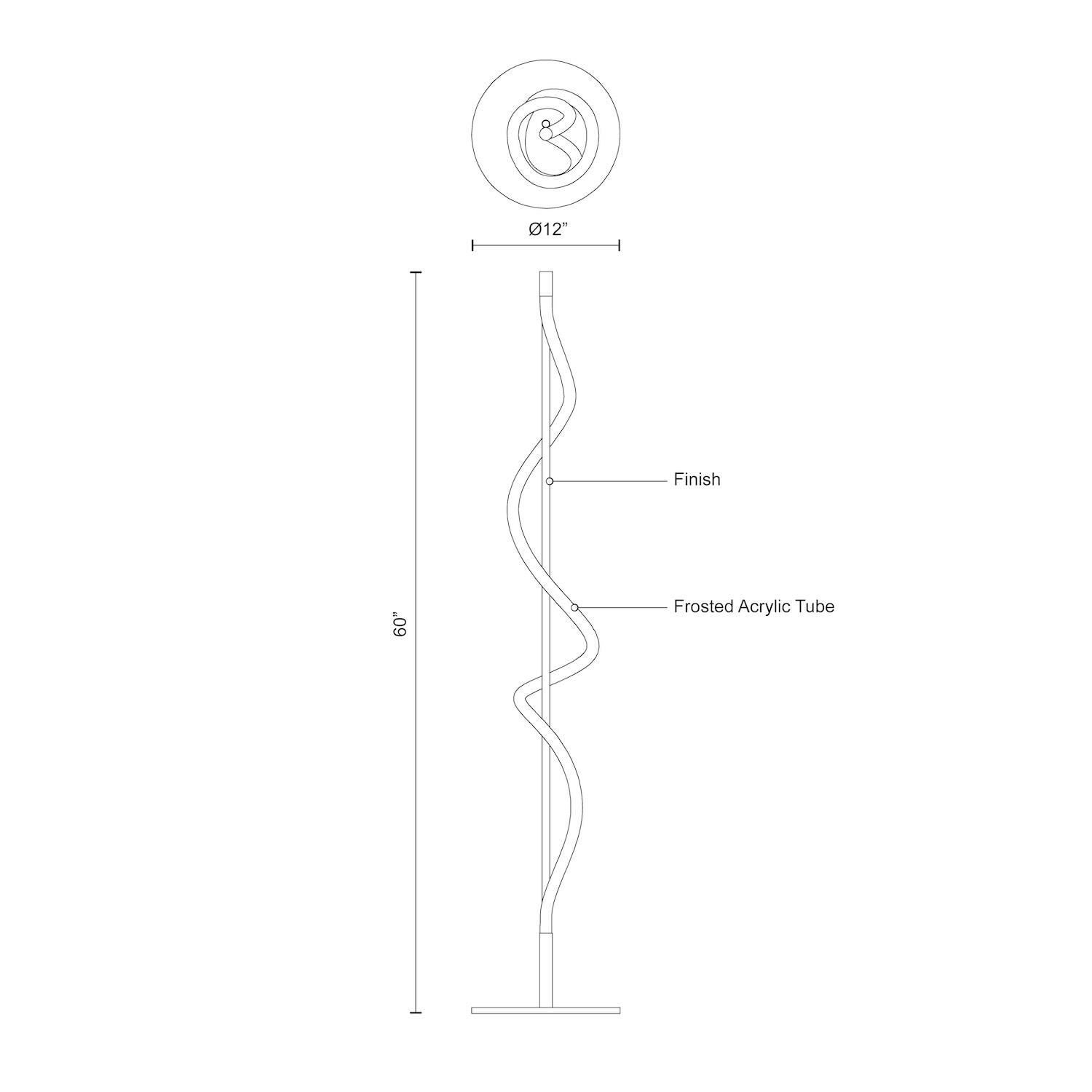 Shown in Black finish and Frosted Acrylic Diffuser glass