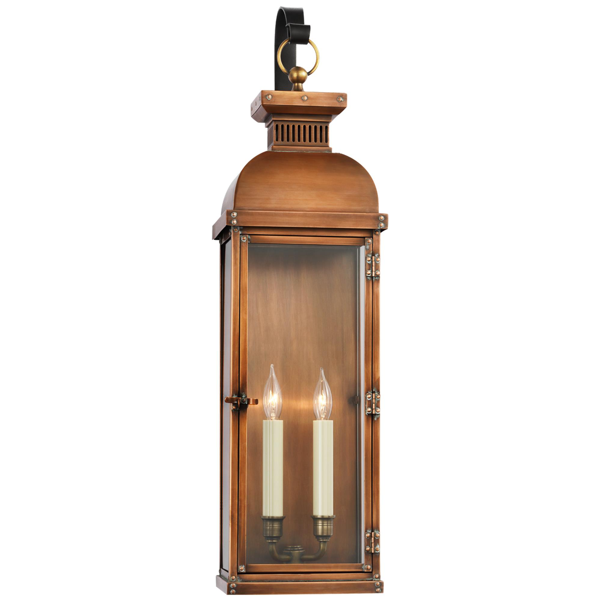 Shown in Natural Copper finish and Clear glass