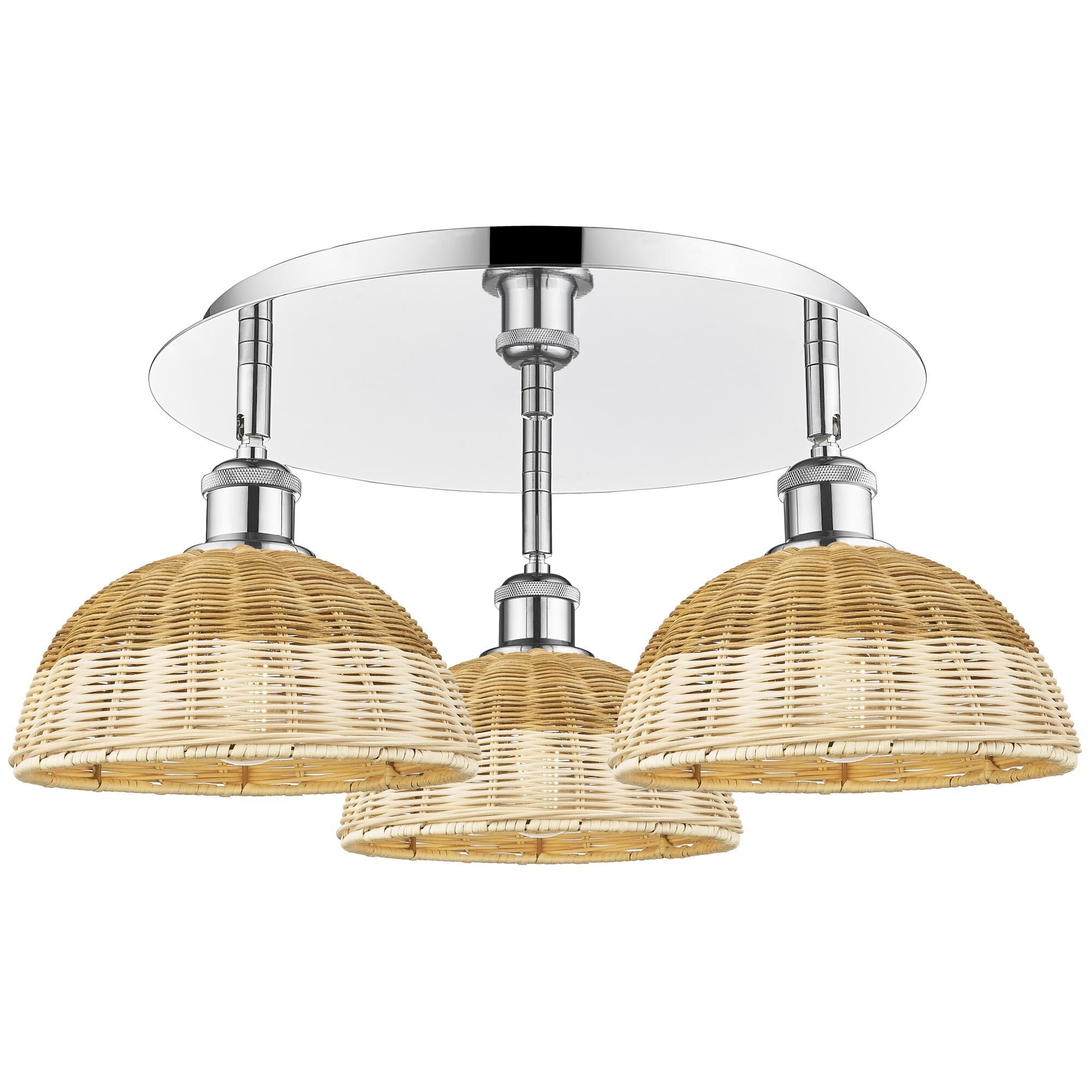 Bruno Marashlian Bristol Natural II 21 Inch Flush Mount by Innovations Lighting