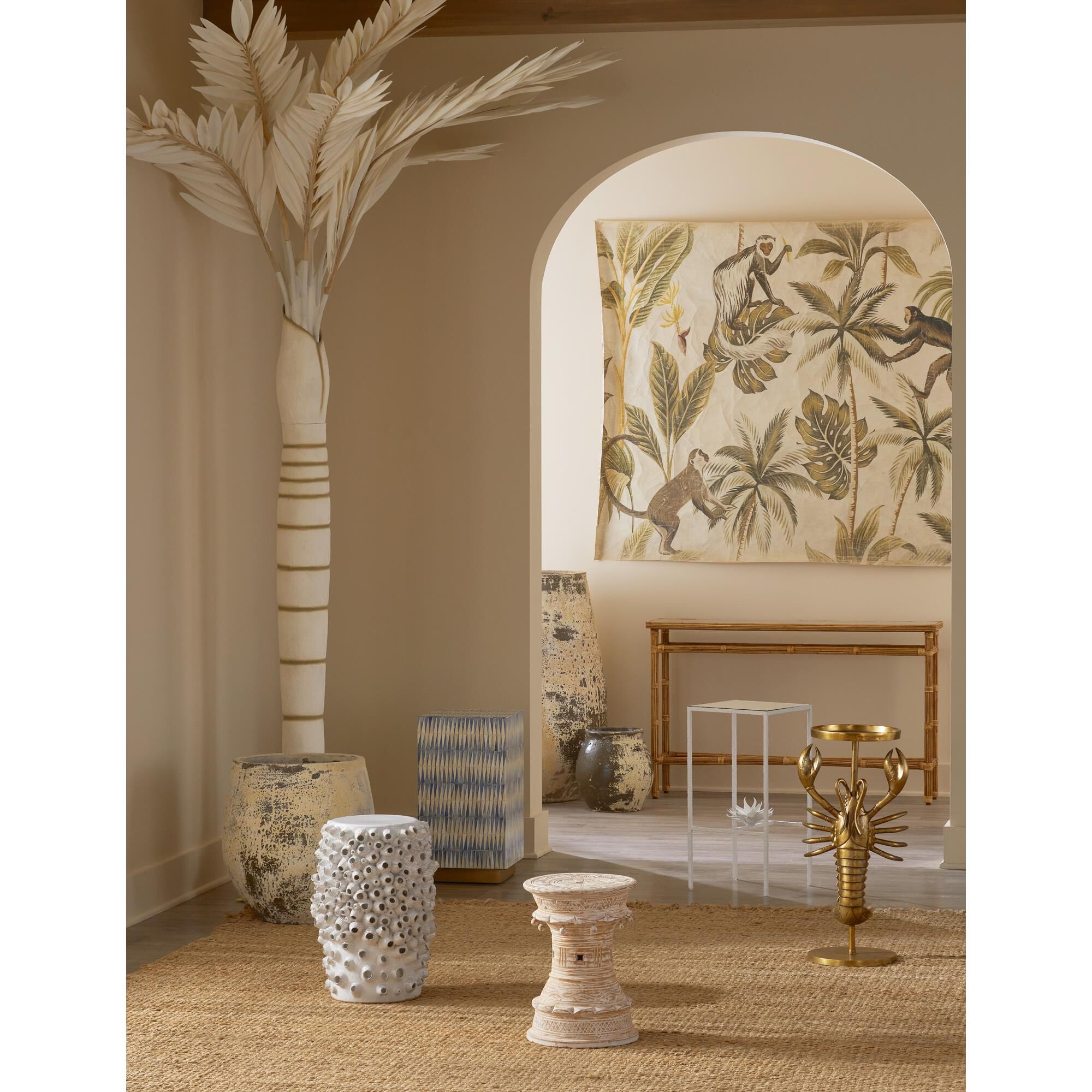 Shown in Blue/White/Brushed Brass finish