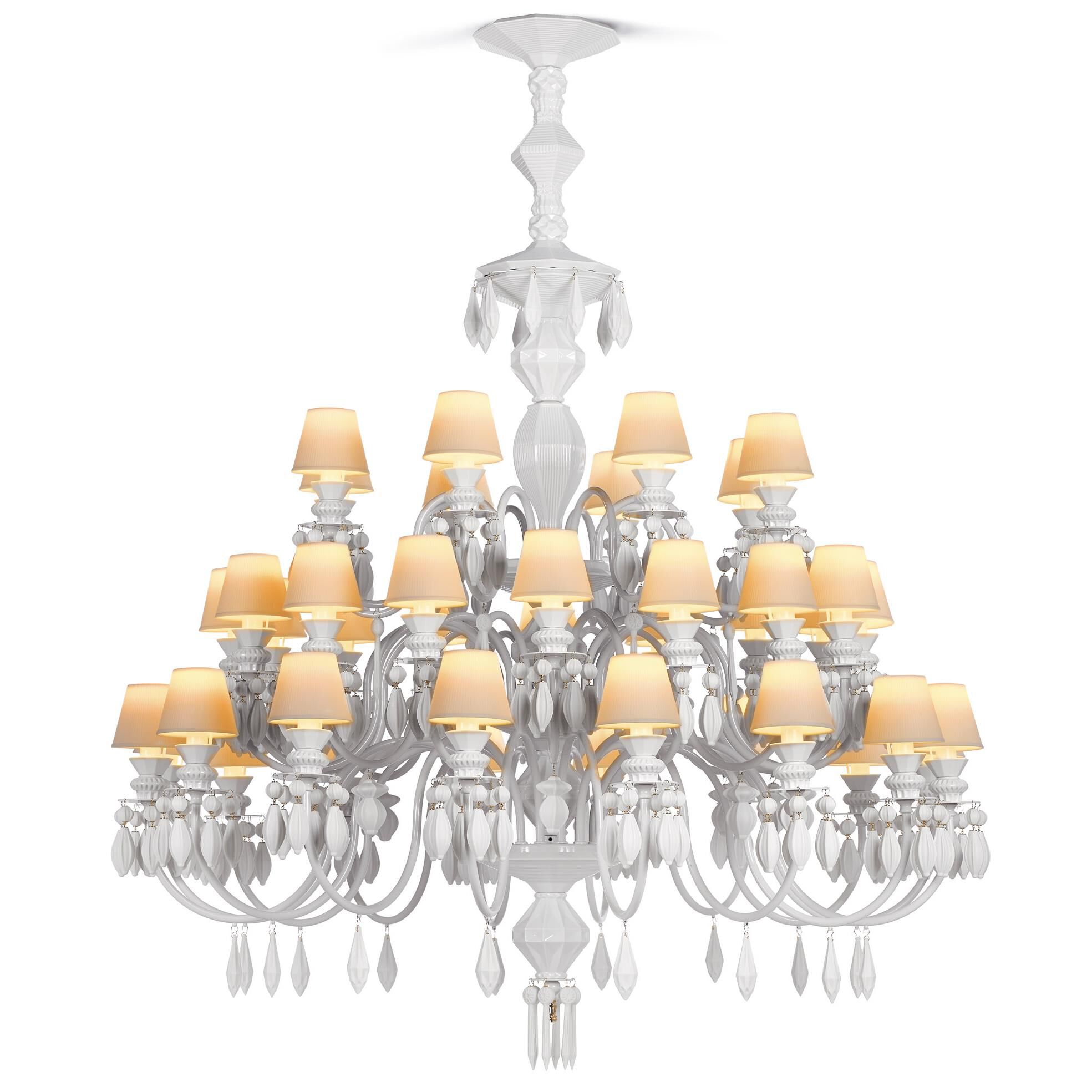 Belle De Nuit 49 Inch 40 Light LED Chandelier by Lladro