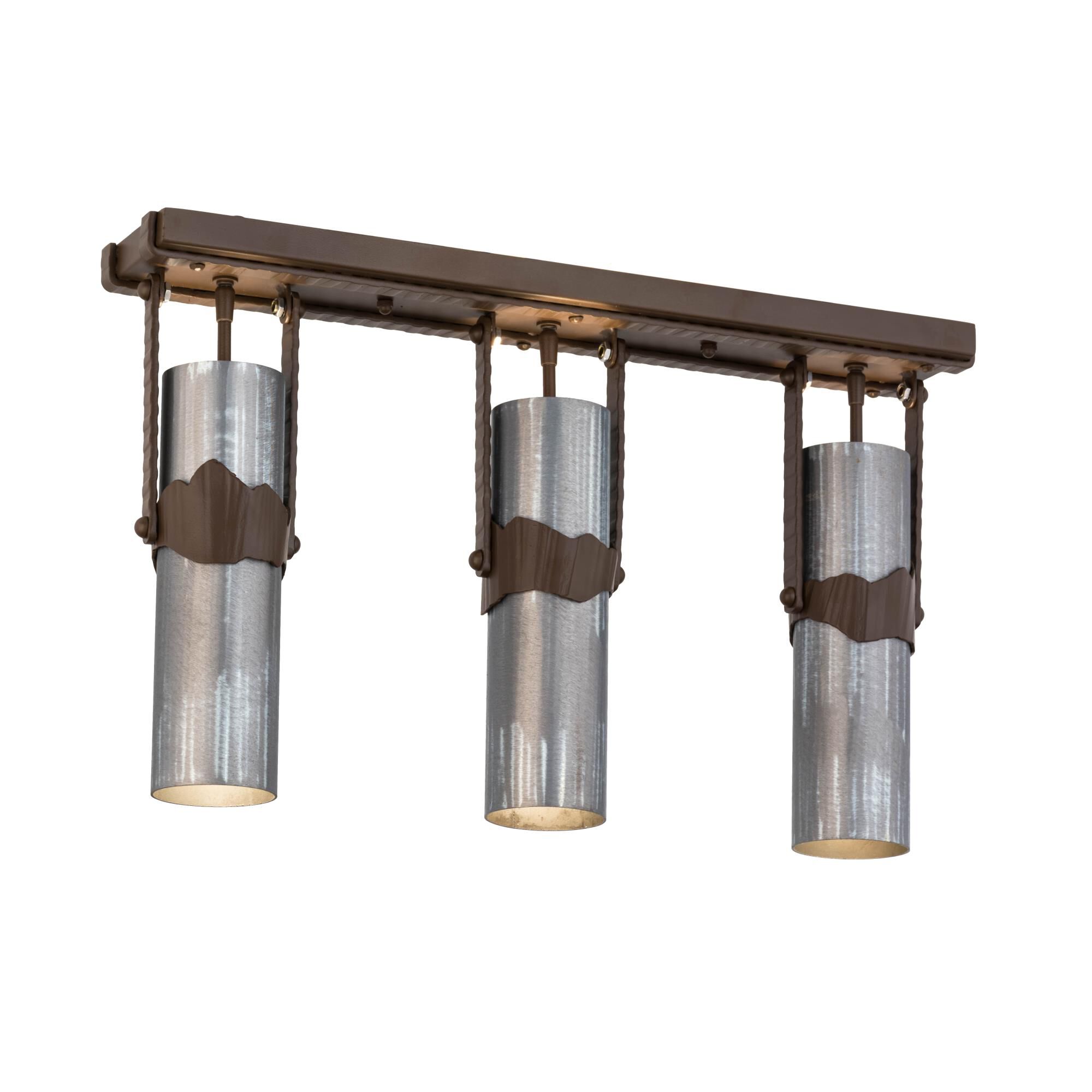 Iron Mountain 26 Inch 3 Light Linear Suspension Light by Meyda Lighting