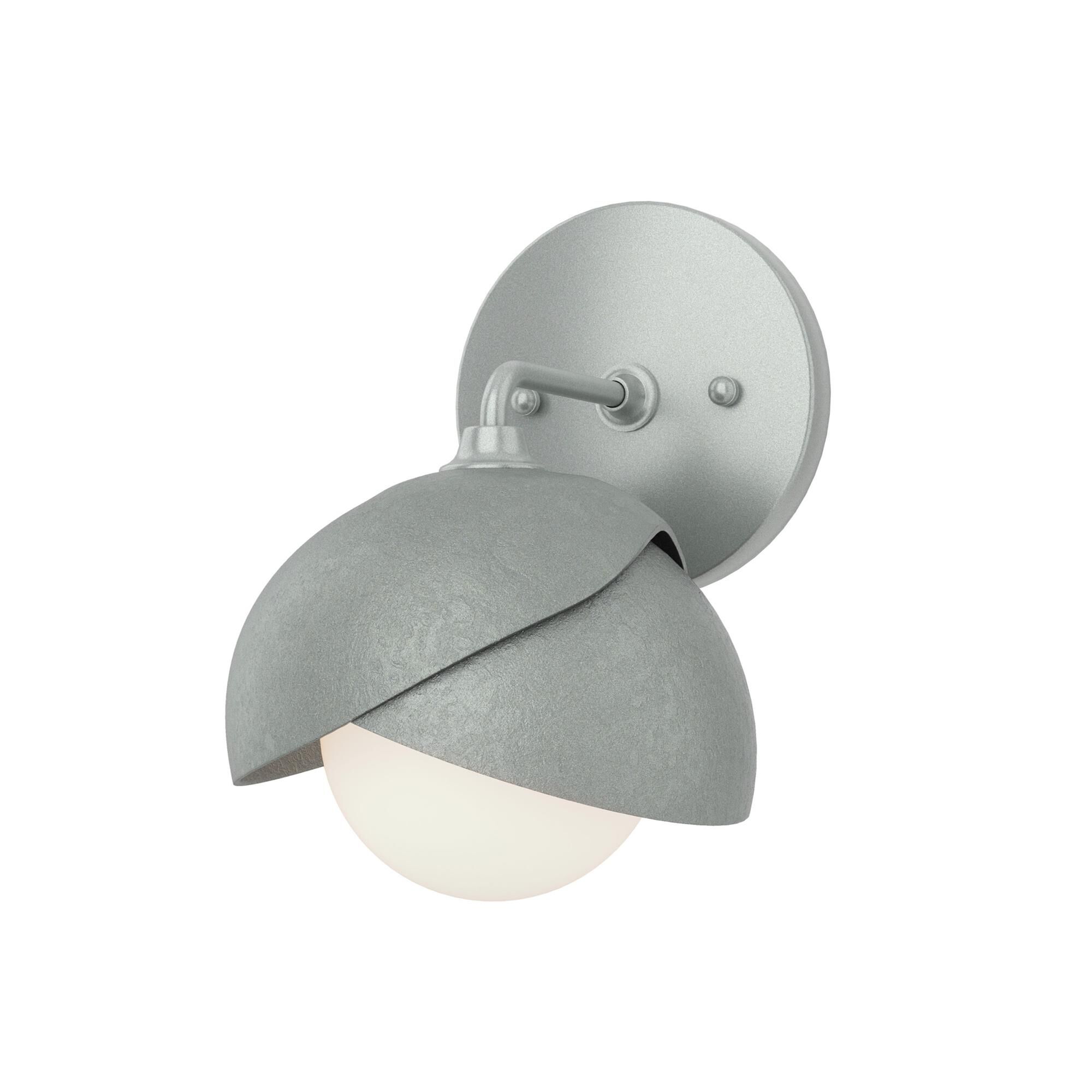 Shown in Vintage Platinum finish and Opal glass and Vintage Platinum (82) accent